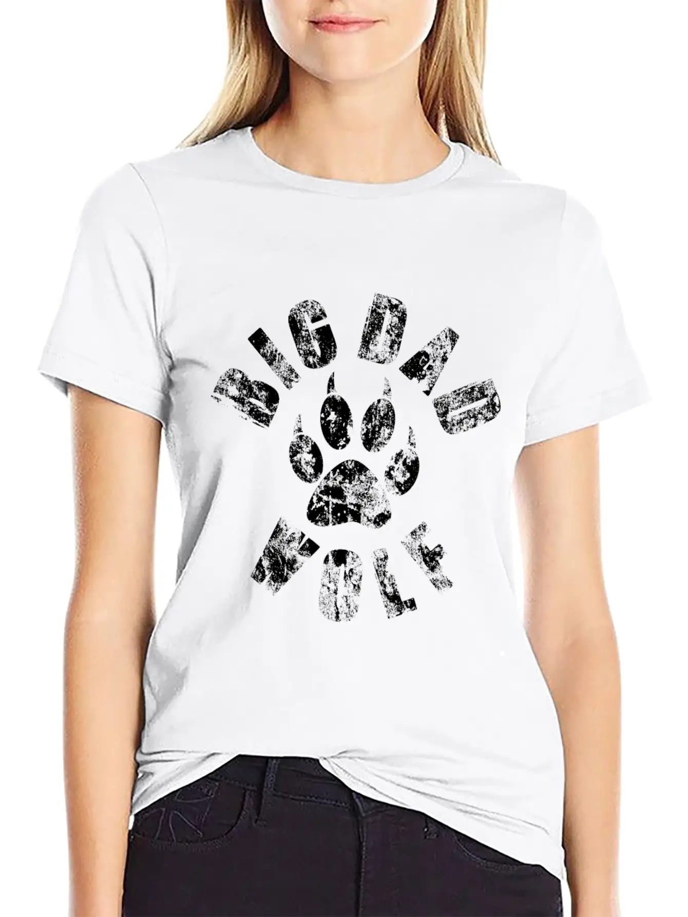 Big Dad Wolf Paw Vintage Funny Novelty Gifts Classic Cotton Tee – Unisex Comfort For Any Season