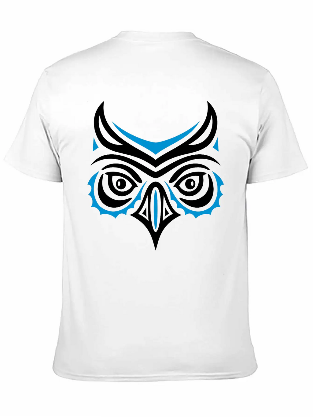 Big Owl Head In Haida Tattoo Style. Owl Face. Breathable Graphic T-Shirt – Perfect For Casual Days
