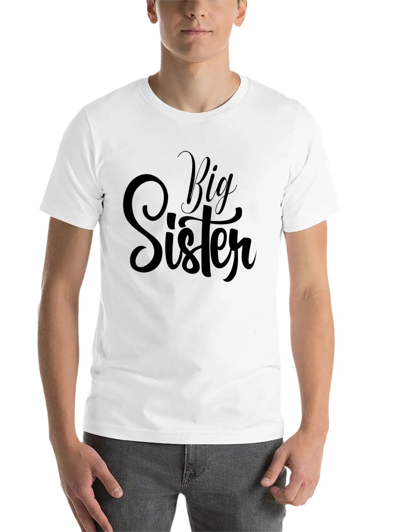 Big Sister Heart Arrow Love Stylish Everyday T-Shirt – Unisex Basic Cotton Tee