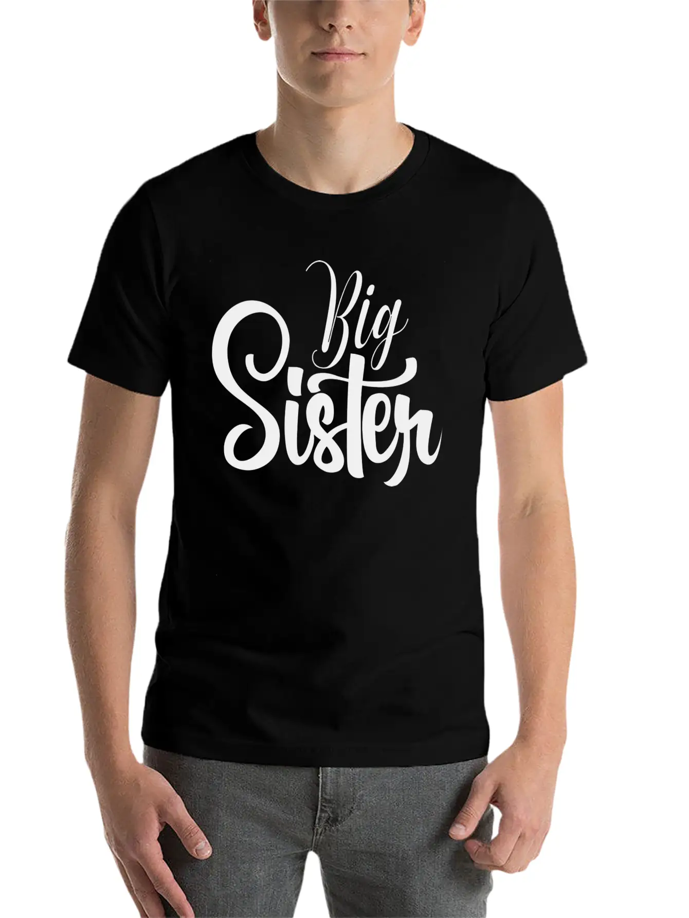 Big Sister Heart Arrow Love Stylish Everyday T-Shirt – Unisex Basic Cotton Tee