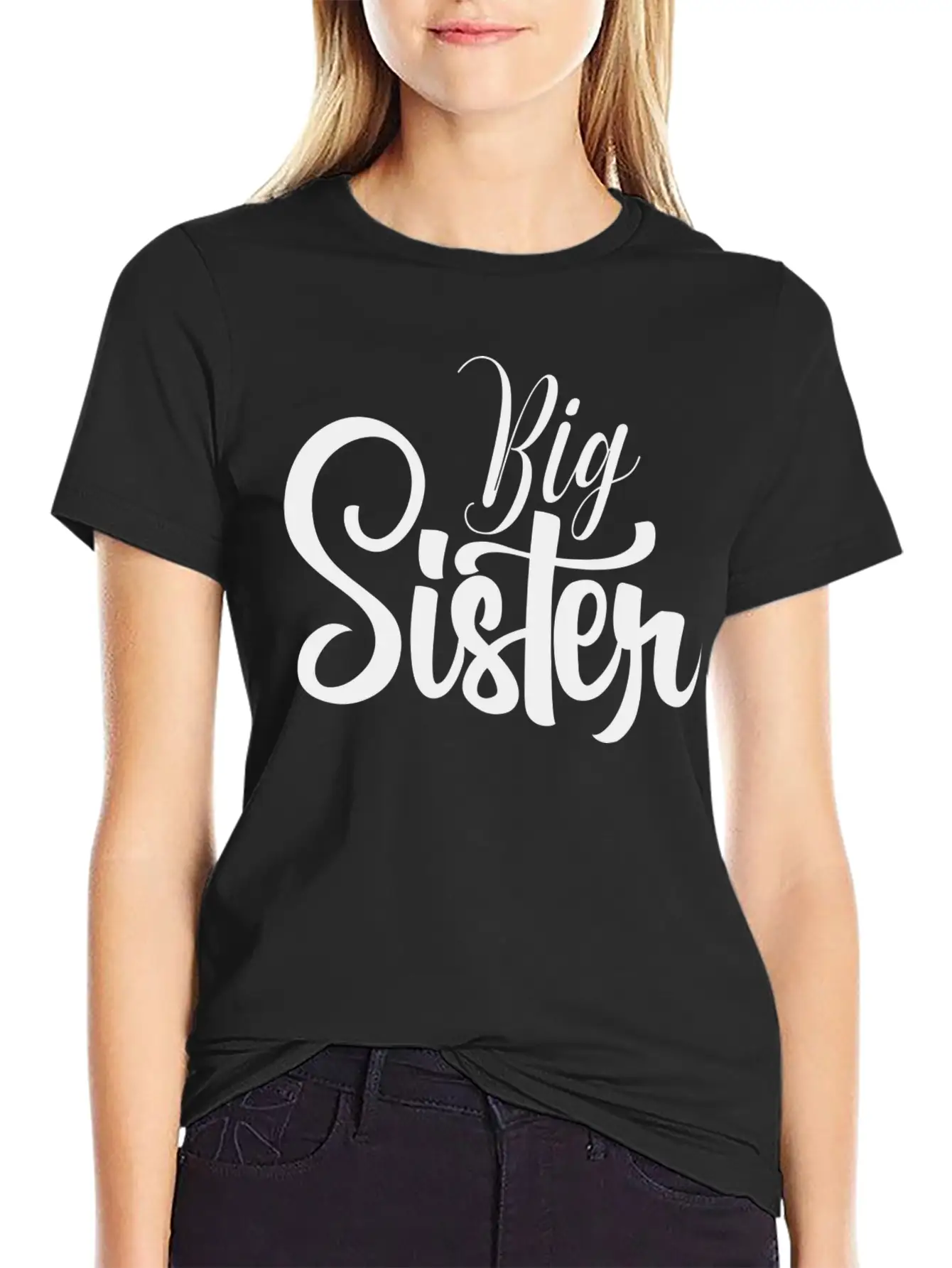 Big Sister Heart Arrow Love Stylish Everyday T-Shirt – Unisex Basic Cotton Tee
