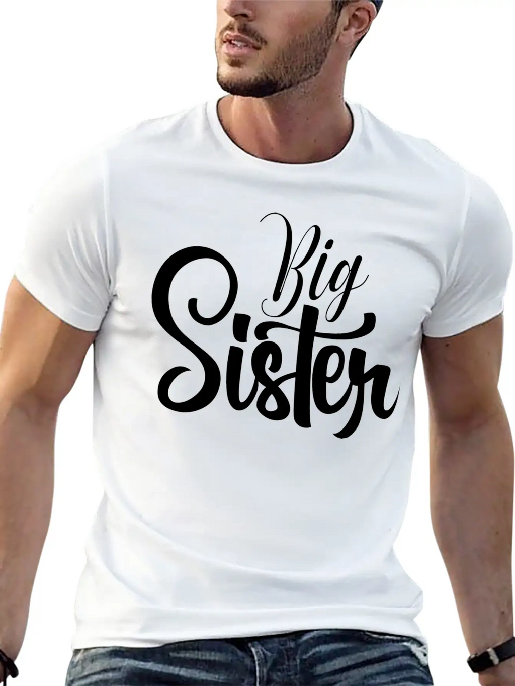 Big Sister Heart Arrow Love Stylish Everyday T-Shirt – Unisex Basic Cotton Tee