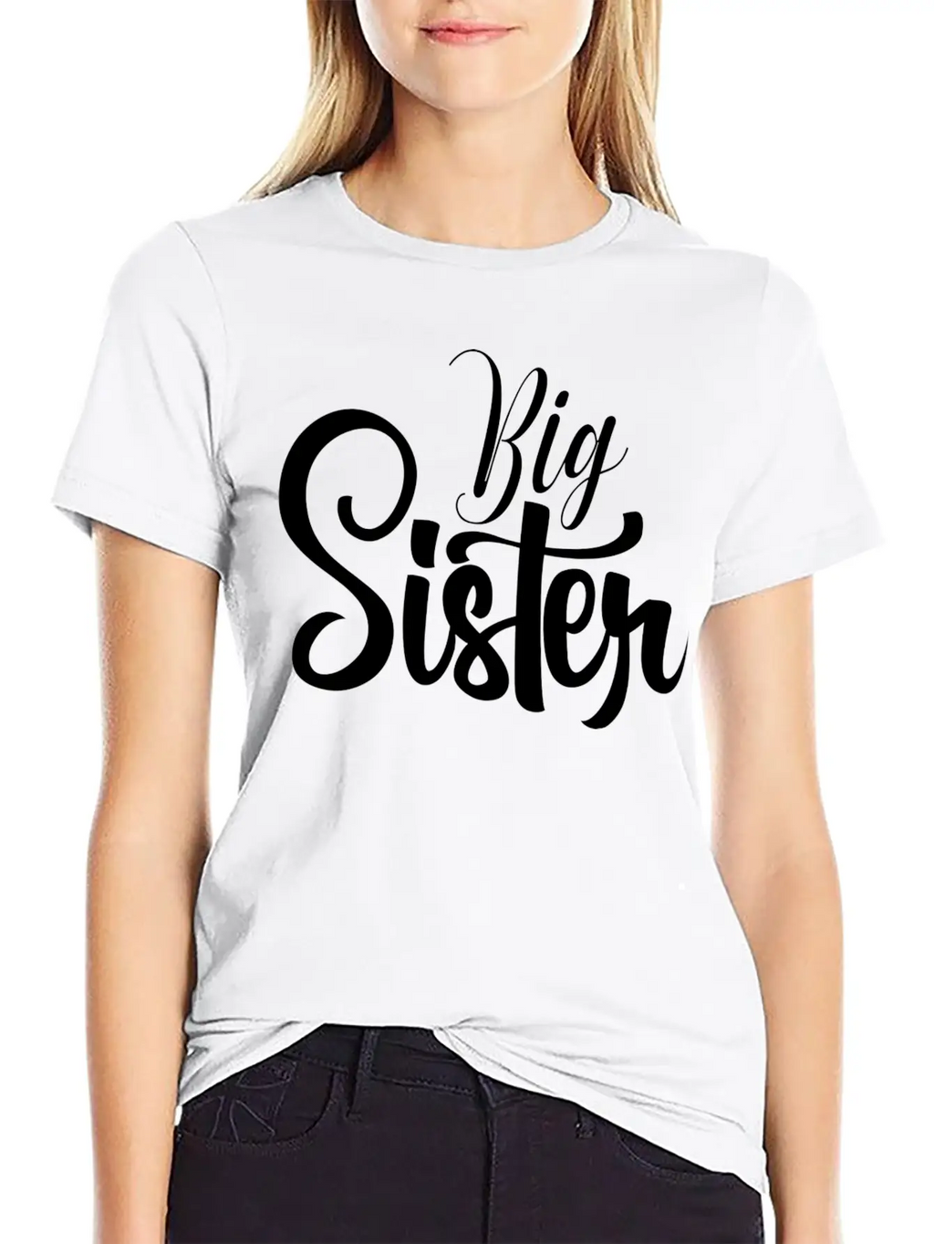 Big Sister Heart Arrow Love Stylish Everyday T-Shirt – Unisex Basic Cotton Tee