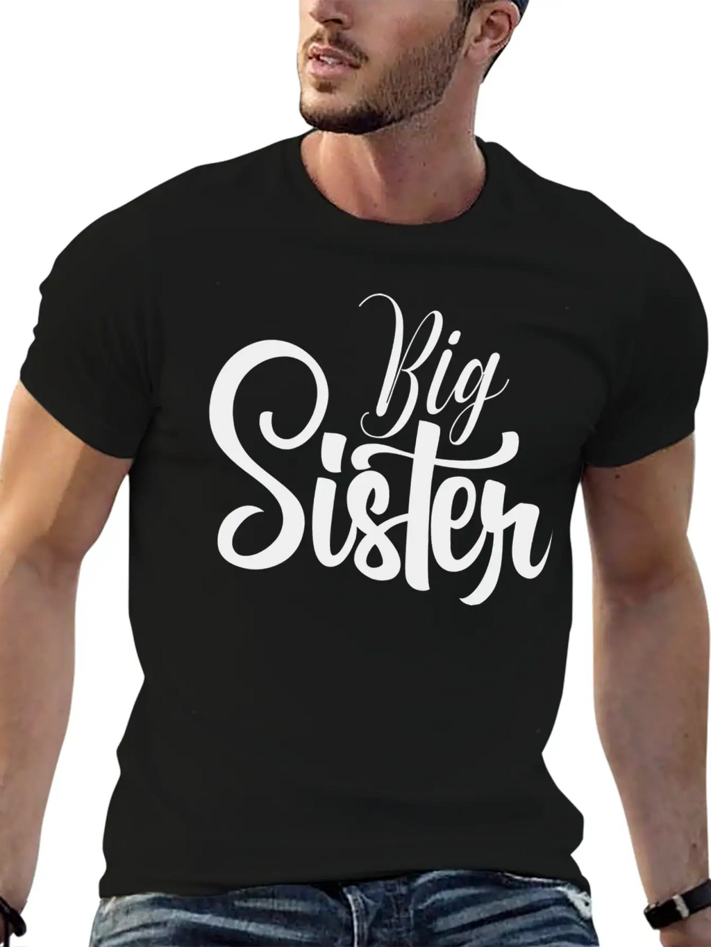 Big Sister Heart Arrow Love Stylish Everyday T-Shirt – Unisex Basic Cotton Tee