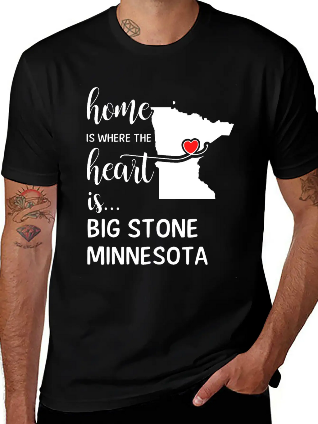 Big Stone County Minnesota Is Where My Heart Is Essential Cotton Tee For Daily Outfits – Unisex Style