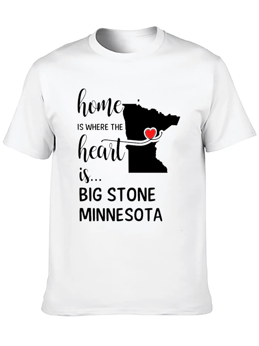 Big Stone County Minnesota Is Where My Heart Is Essential Cotton Tee For Daily Outfits – Unisex Style
