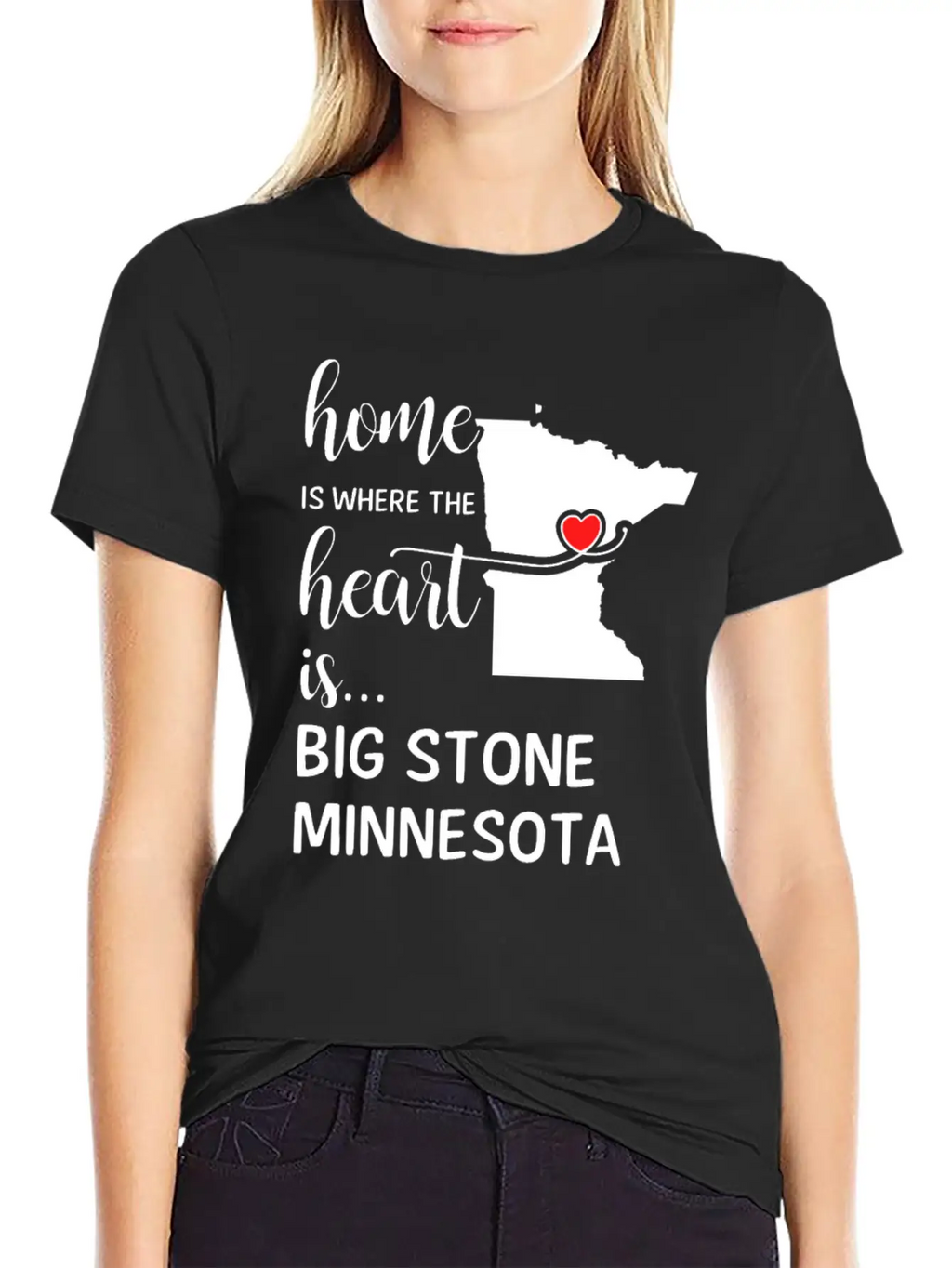 Big Stone County Minnesota Is Where My Heart Is Essential Cotton Tee For Daily Outfits – Unisex Style