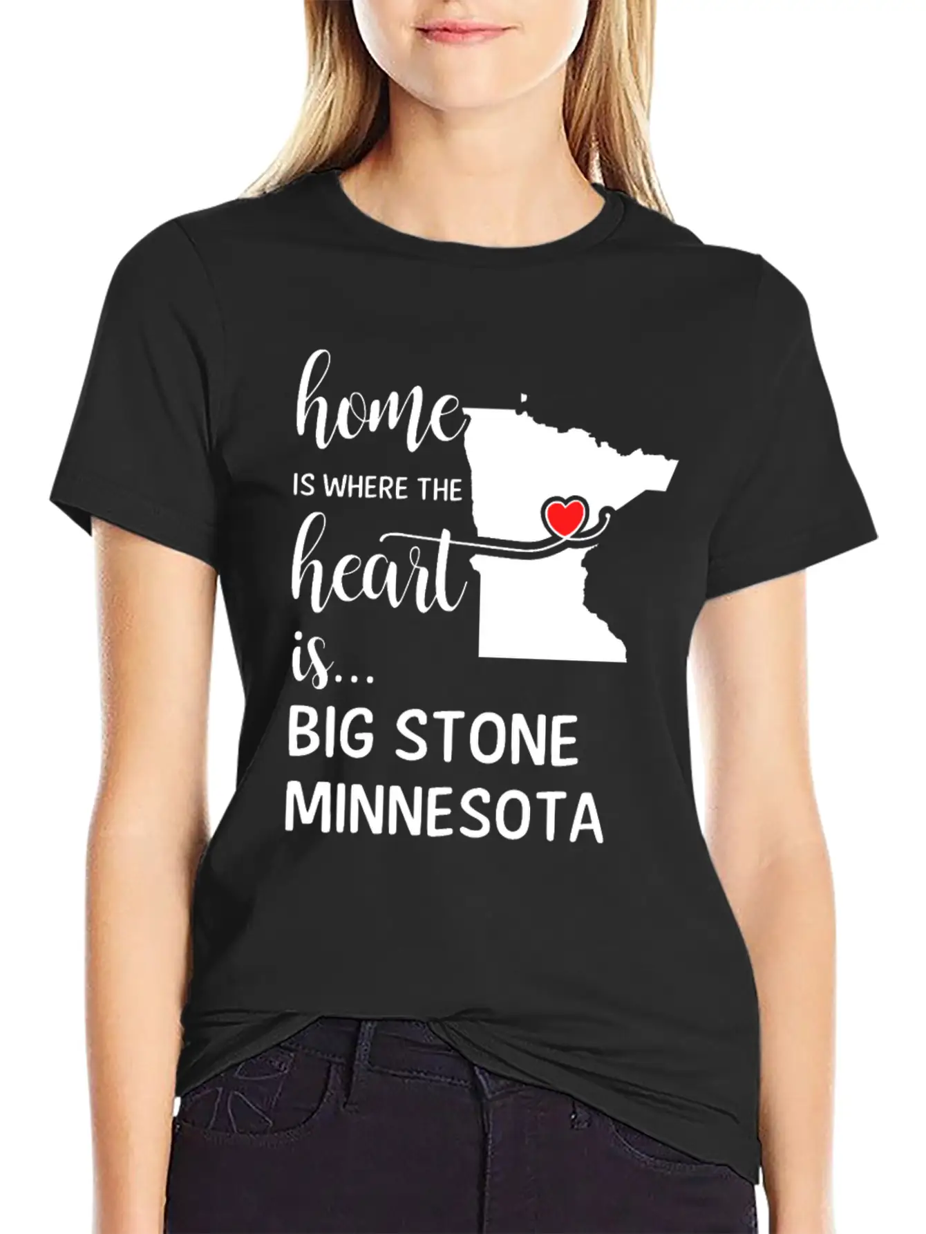 Big Stone County Minnesota Is Where My Heart Is Essential Cotton Tee For Daily Outfits – Unisex Style