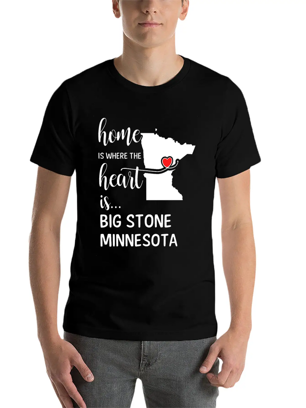 Big Stone County Minnesota Is Where My Heart Is Essential Cotton Tee For Daily Outfits – Unisex Style
