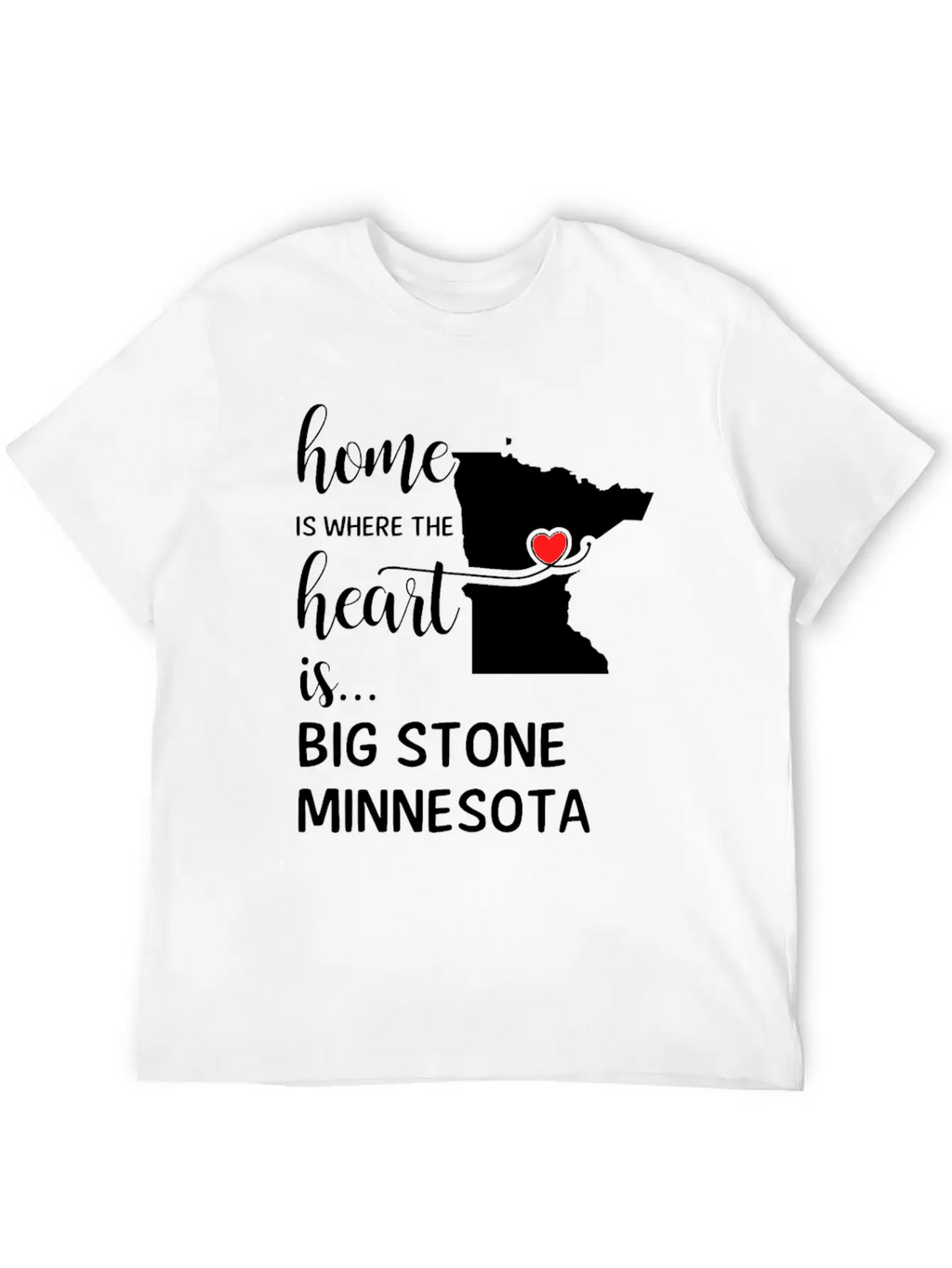 Big Stone County Minnesota Is Where My Heart Is Essential Cotton Tee For Daily Outfits – Unisex Style