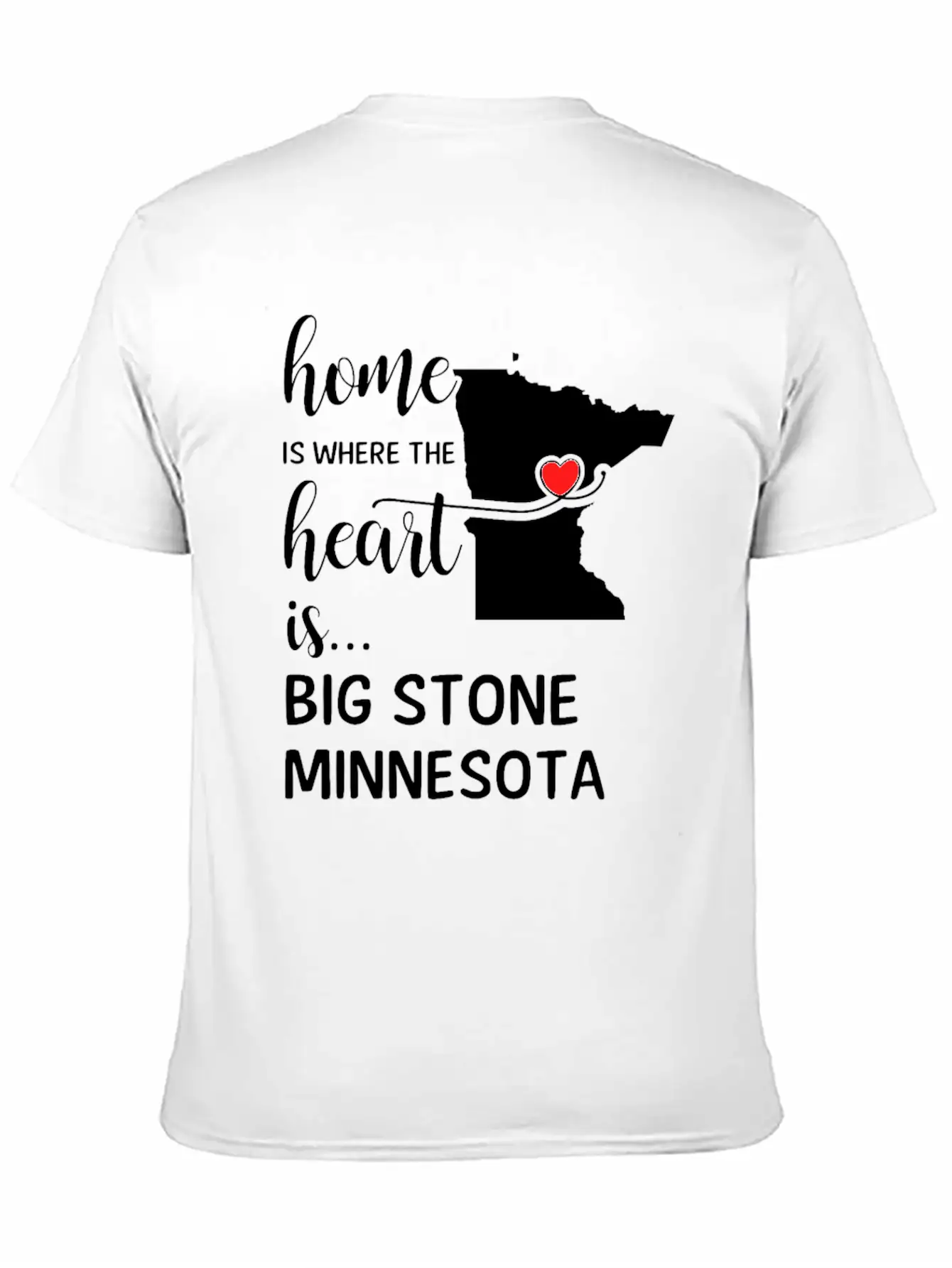 Big Stone County Minnesota Is Where My Heart Is Essential Cotton Tee For Daily Outfits – Unisex Style
