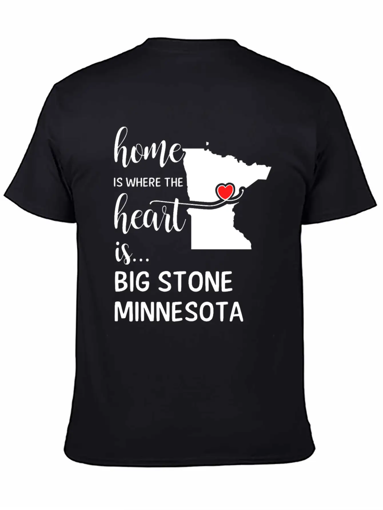 Big Stone County Minnesota Is Where My Heart Is Essential Cotton Tee For Daily Outfits – Unisex Style
