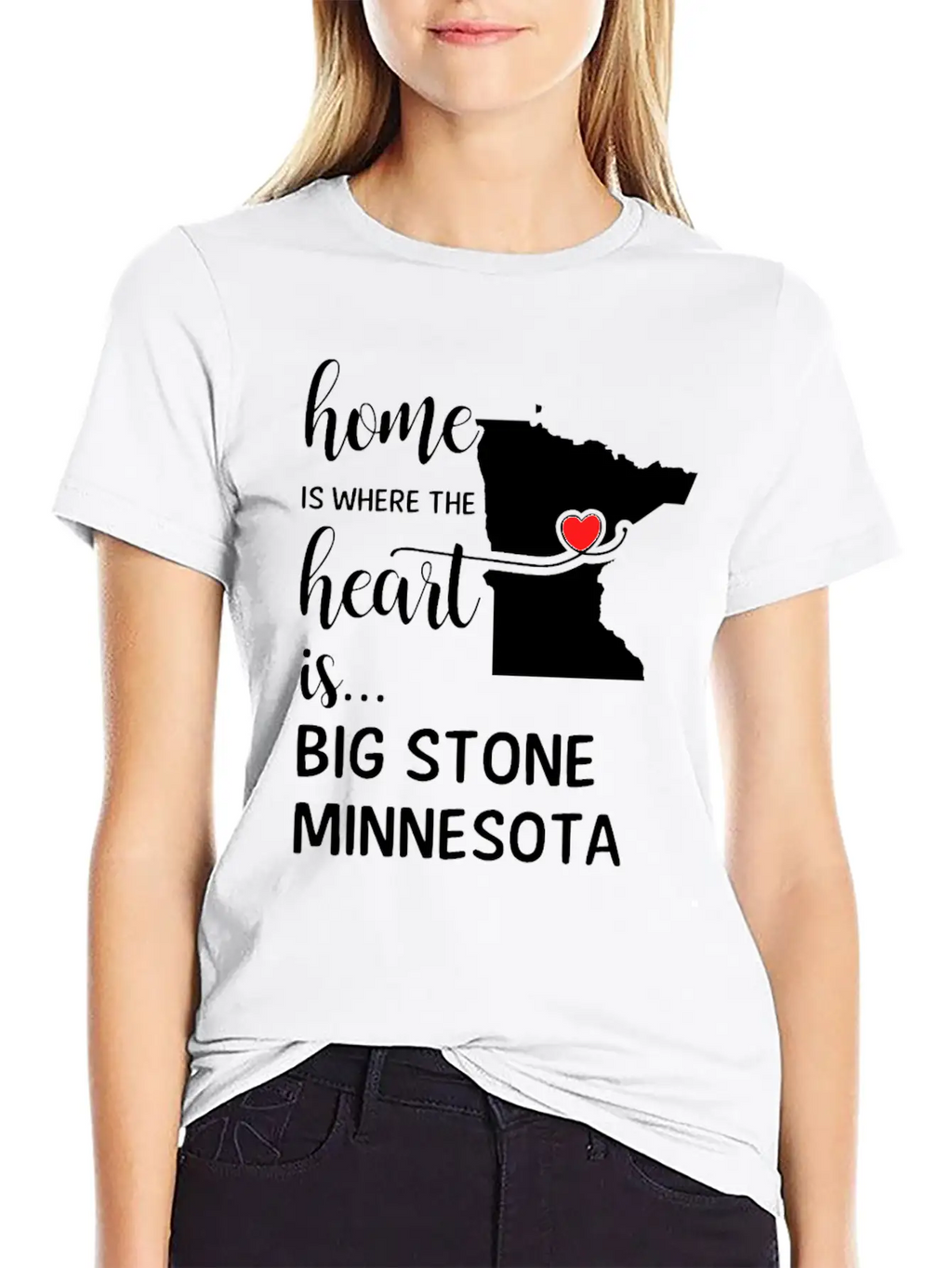 Big Stone County Minnesota Is Where My Heart Is Essential Cotton Tee For Daily Outfits – Unisex Style