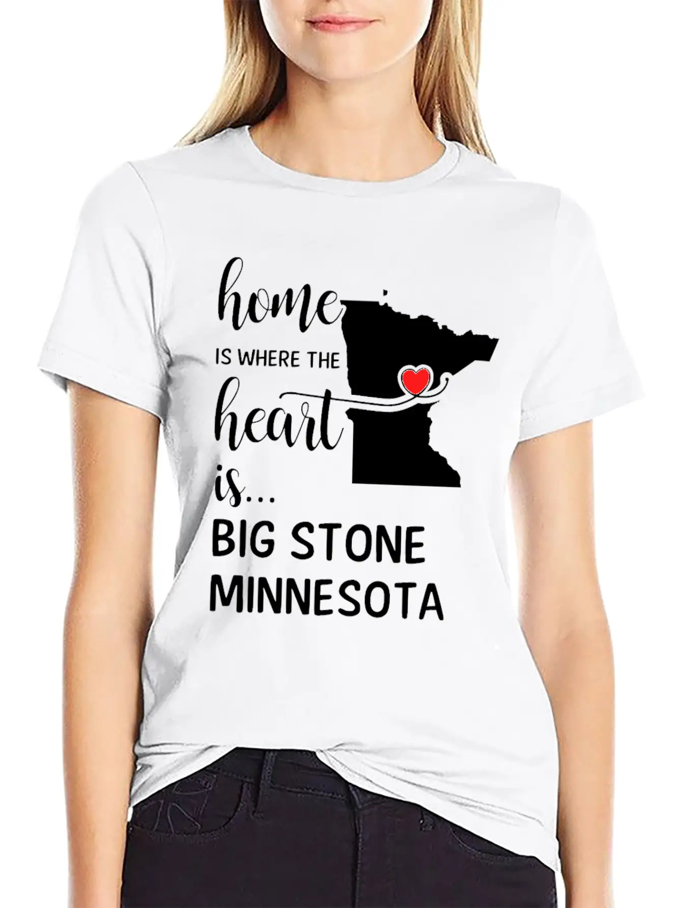 Big Stone County Minnesota Is Where My Heart Is Essential Cotton Tee For Daily Outfits – Unisex Style