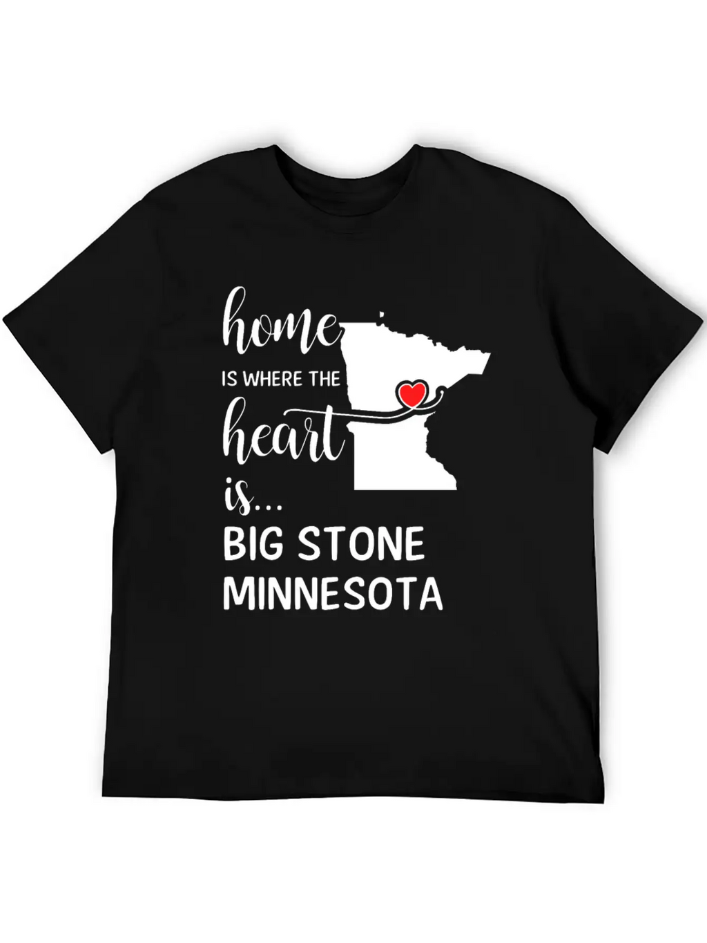 Big Stone County Minnesota Is Where My Heart Is Essential Cotton Tee For Daily Outfits – Unisex Style
