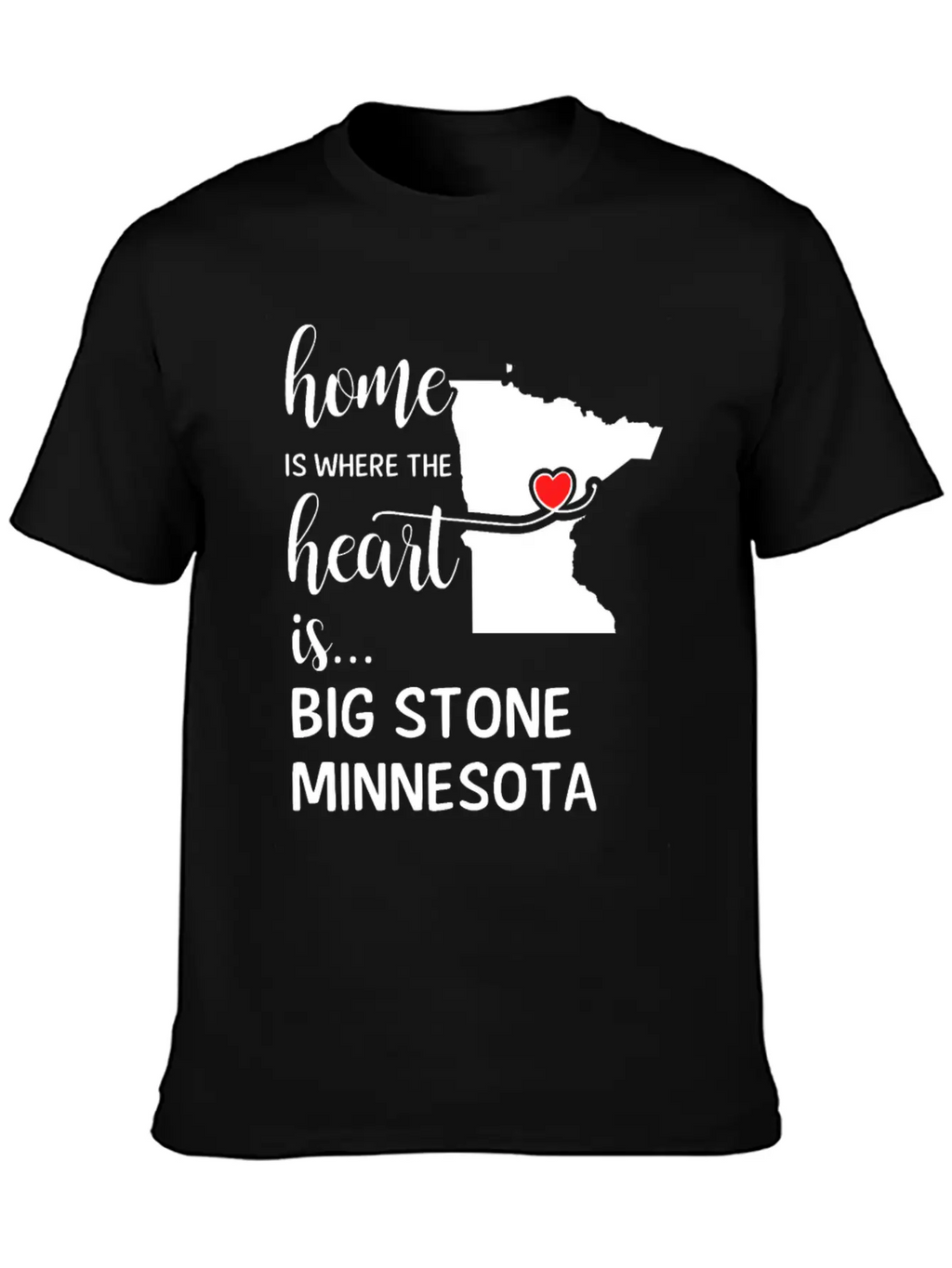 Big Stone County Minnesota Is Where My Heart Is Essential Cotton Tee For Daily Outfits – Unisex Style