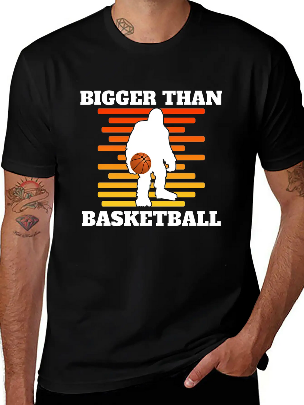 Bigger Than Basketball (Yeti) Breathable Graphic T-Shirt – Perfect For Casual Days