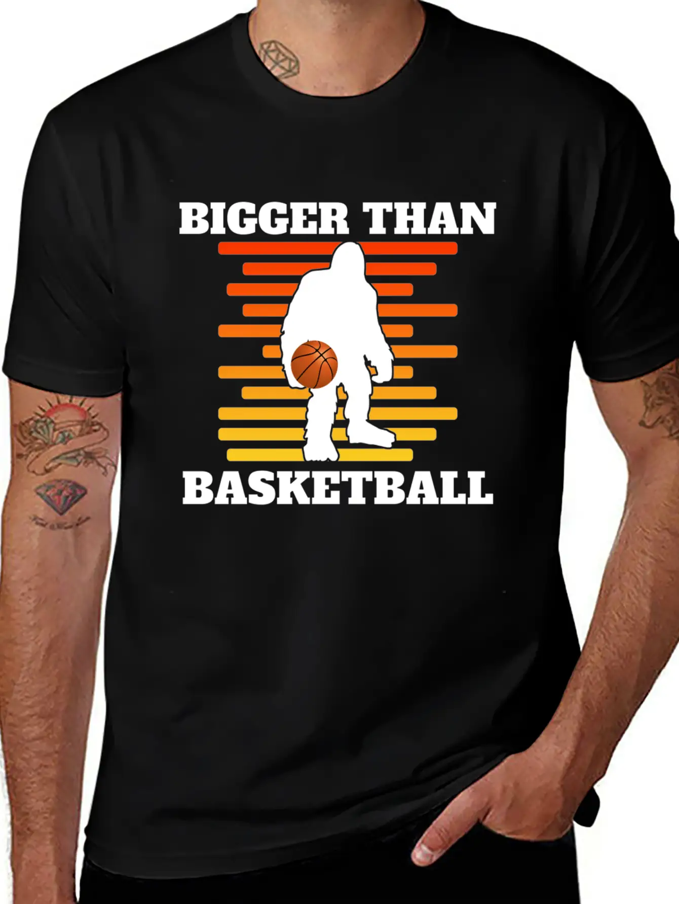 Bigger Than Basketball (Yeti) Breathable Graphic T-Shirt – Perfect For Casual Days