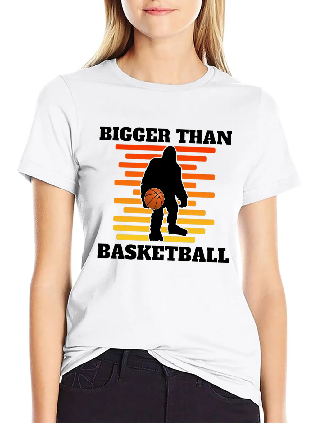 Bigger Than Basketball (Yeti) Breathable Graphic T-Shirt – Perfect For Casual Days