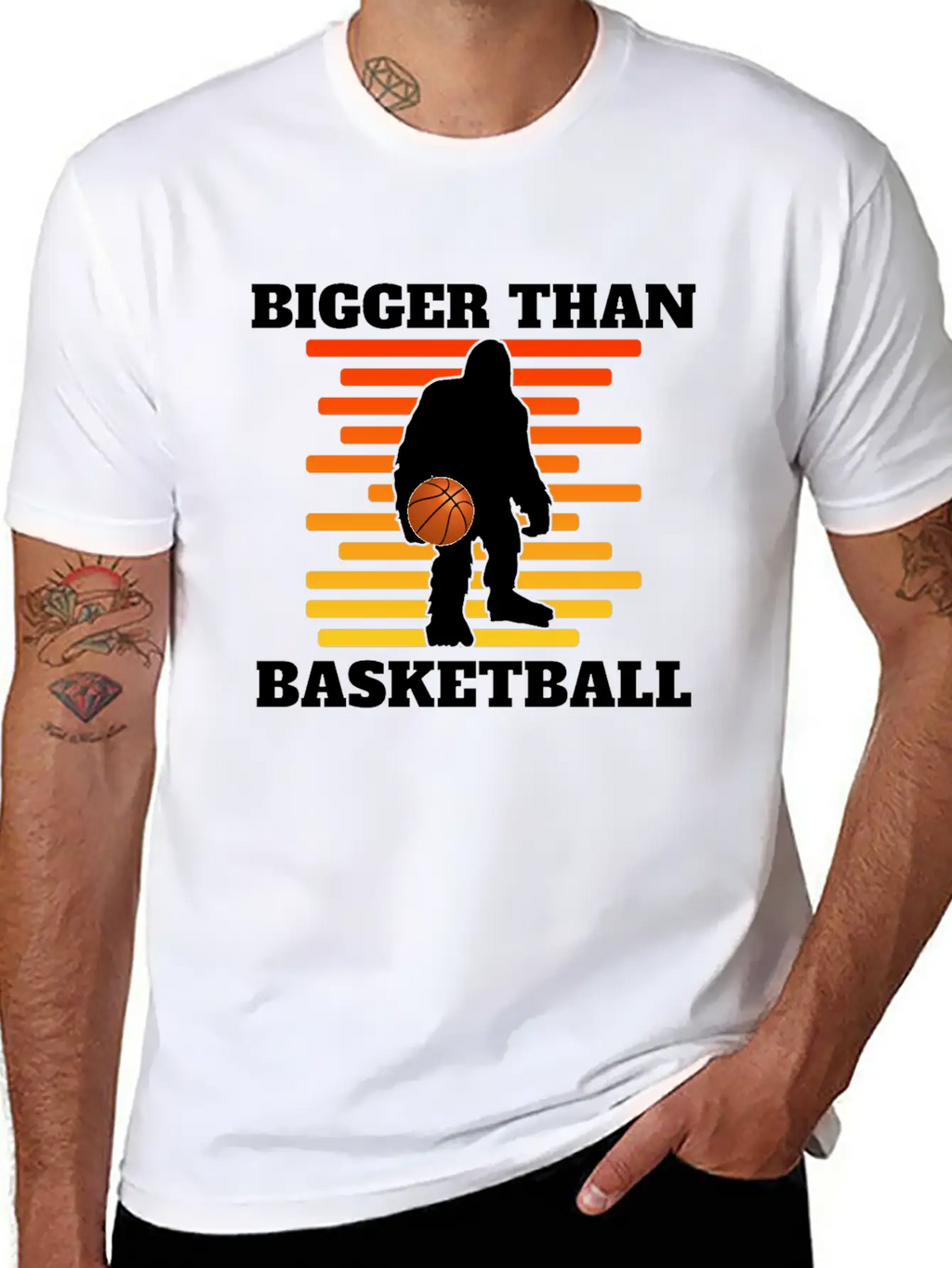 Bigger Than Basketball (Yeti) Breathable Graphic T-Shirt – Perfect For Casual Days