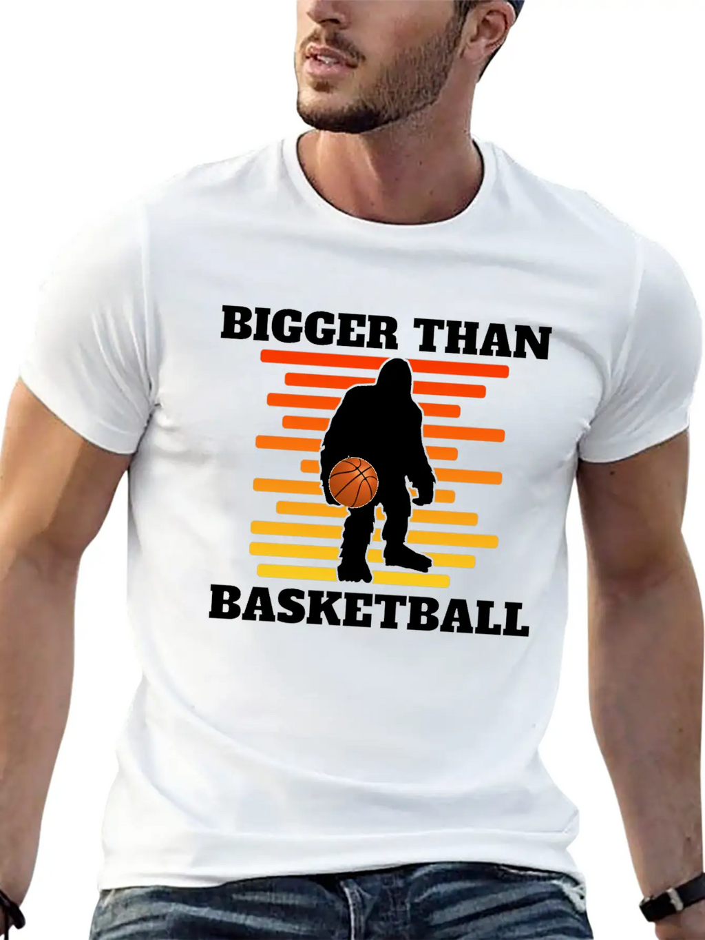 Bigger Than Basketball (Yeti) Breathable Graphic T-Shirt – Perfect For Casual Days