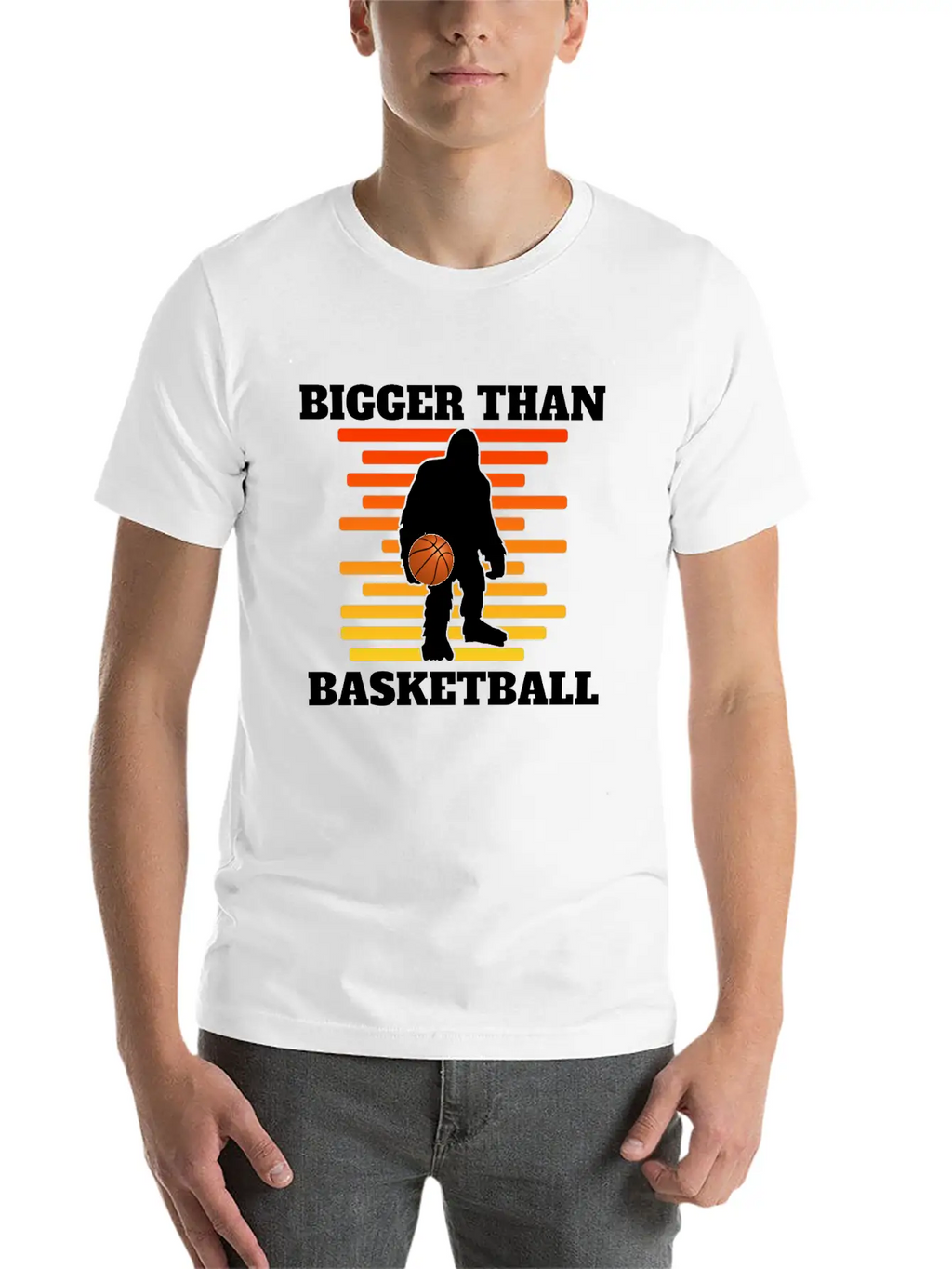 Bigger Than Basketball (Yeti) Breathable Graphic T-Shirt – Perfect For Casual Days