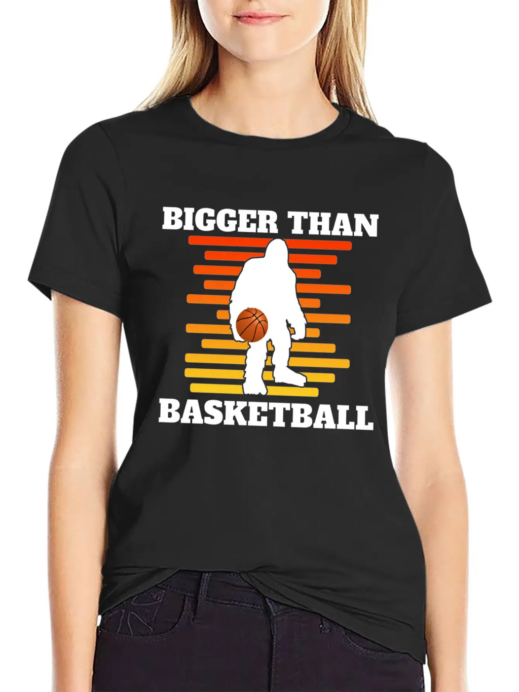 Bigger Than Basketball (Yeti) Breathable Graphic T-Shirt – Perfect For Casual Days