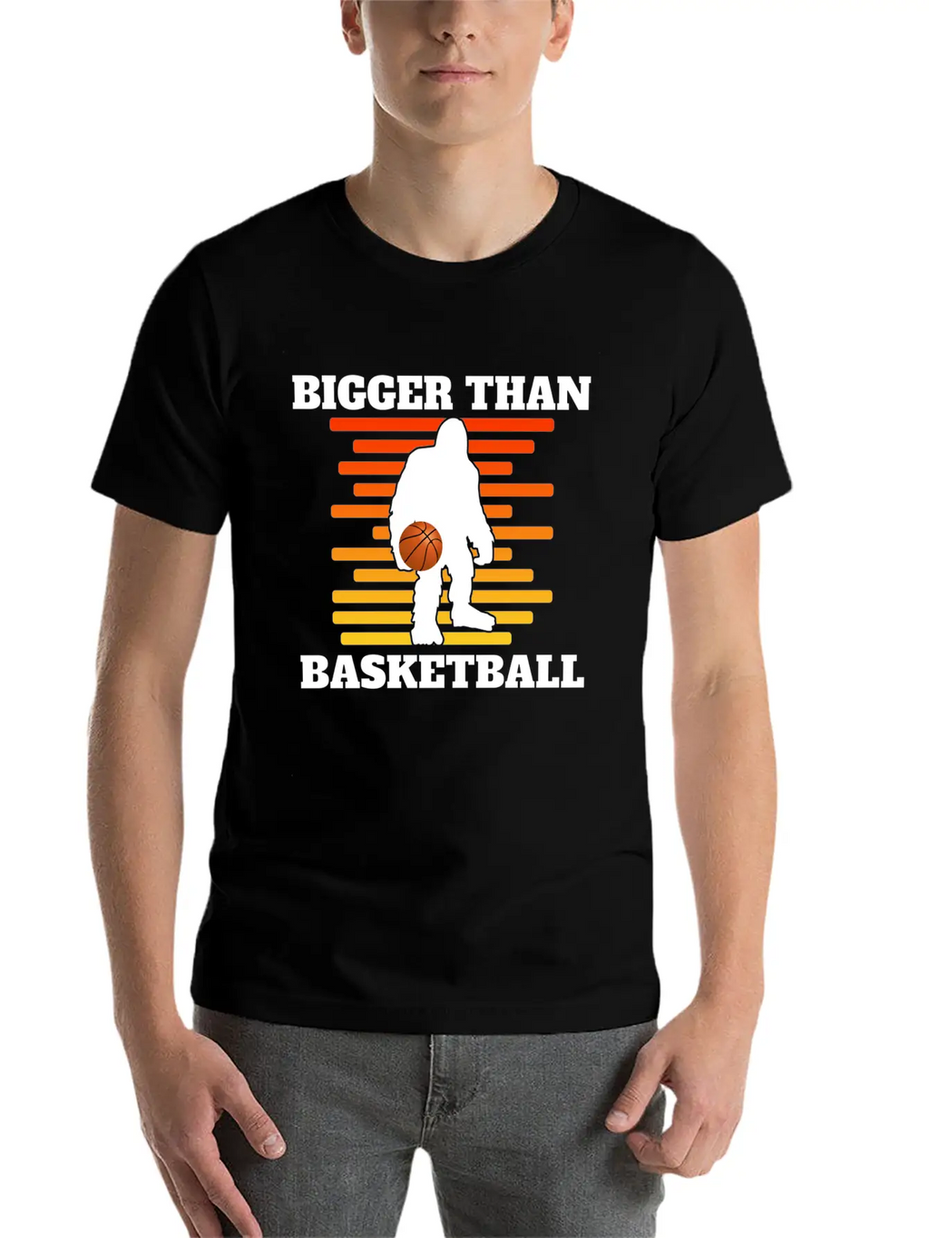 Bigger Than Basketball (Yeti) Breathable Graphic T-Shirt – Perfect For Casual Days