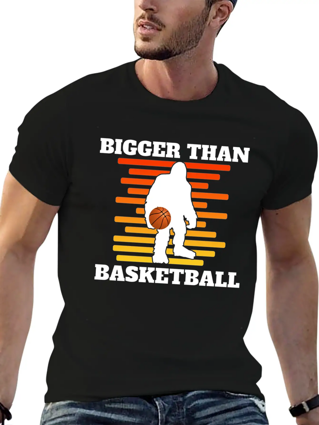 Bigger Than Basketball (Yeti) Breathable Graphic T-Shirt – Perfect For Casual Days