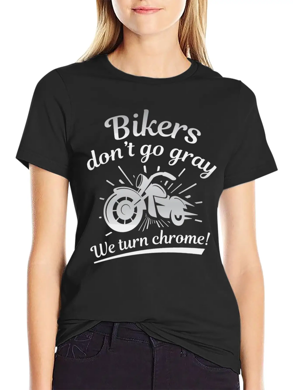 Bikers Don’t Go Gray Classic Cotton Tee – Unisex Comfort For Any Season