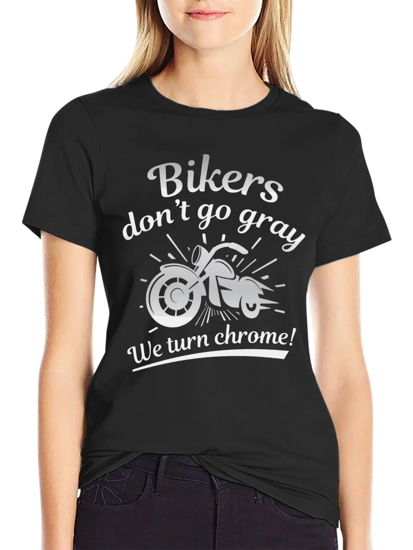 Bikers Don’t Go Gray Classic Cotton Tee – Unisex Comfort For Any Season