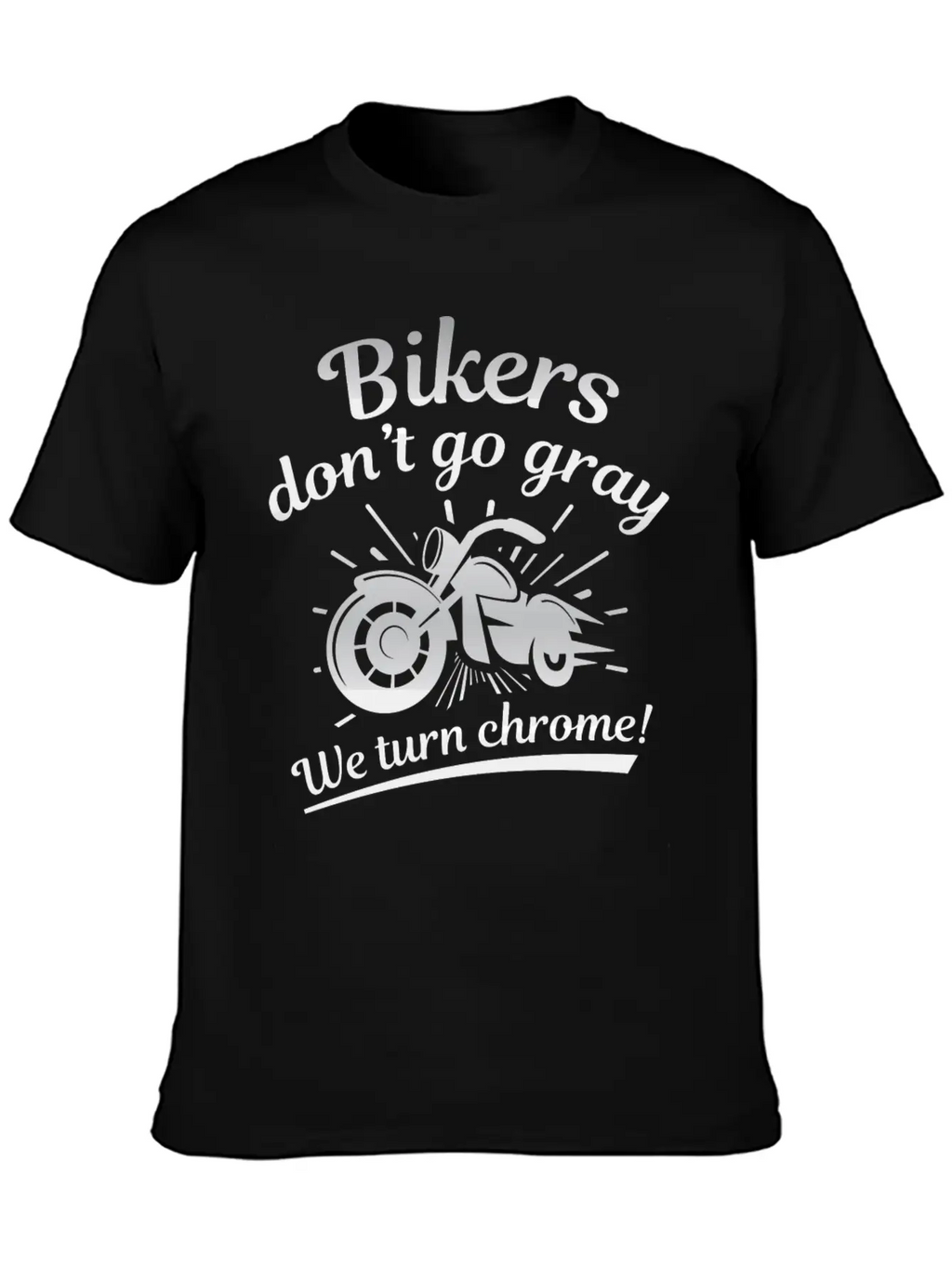 Bikers Don’t Go Gray Classic Cotton Tee – Unisex Comfort For Any Season