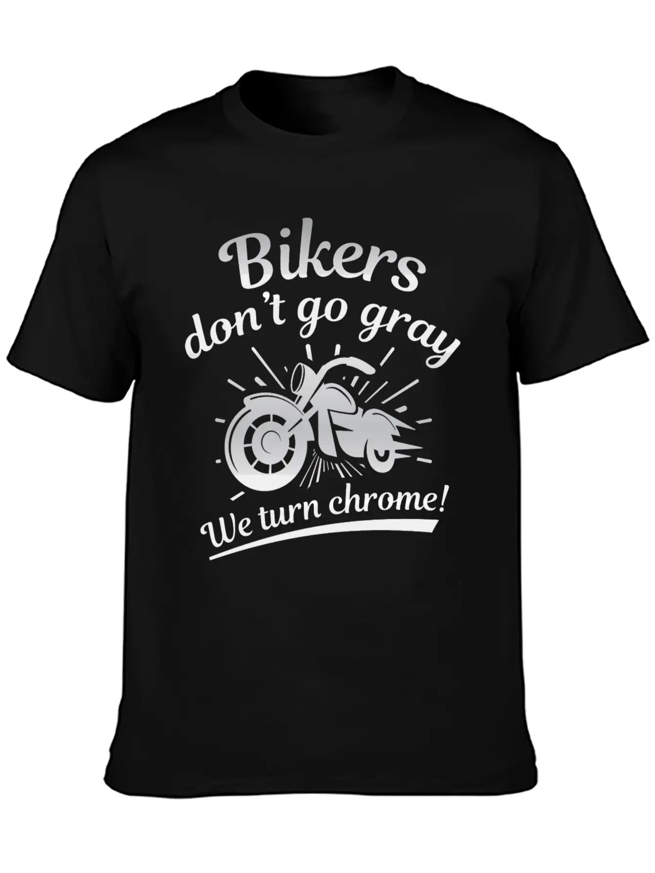 Bikers Don’t Go Gray Classic Cotton Tee – Unisex Comfort For Any Season