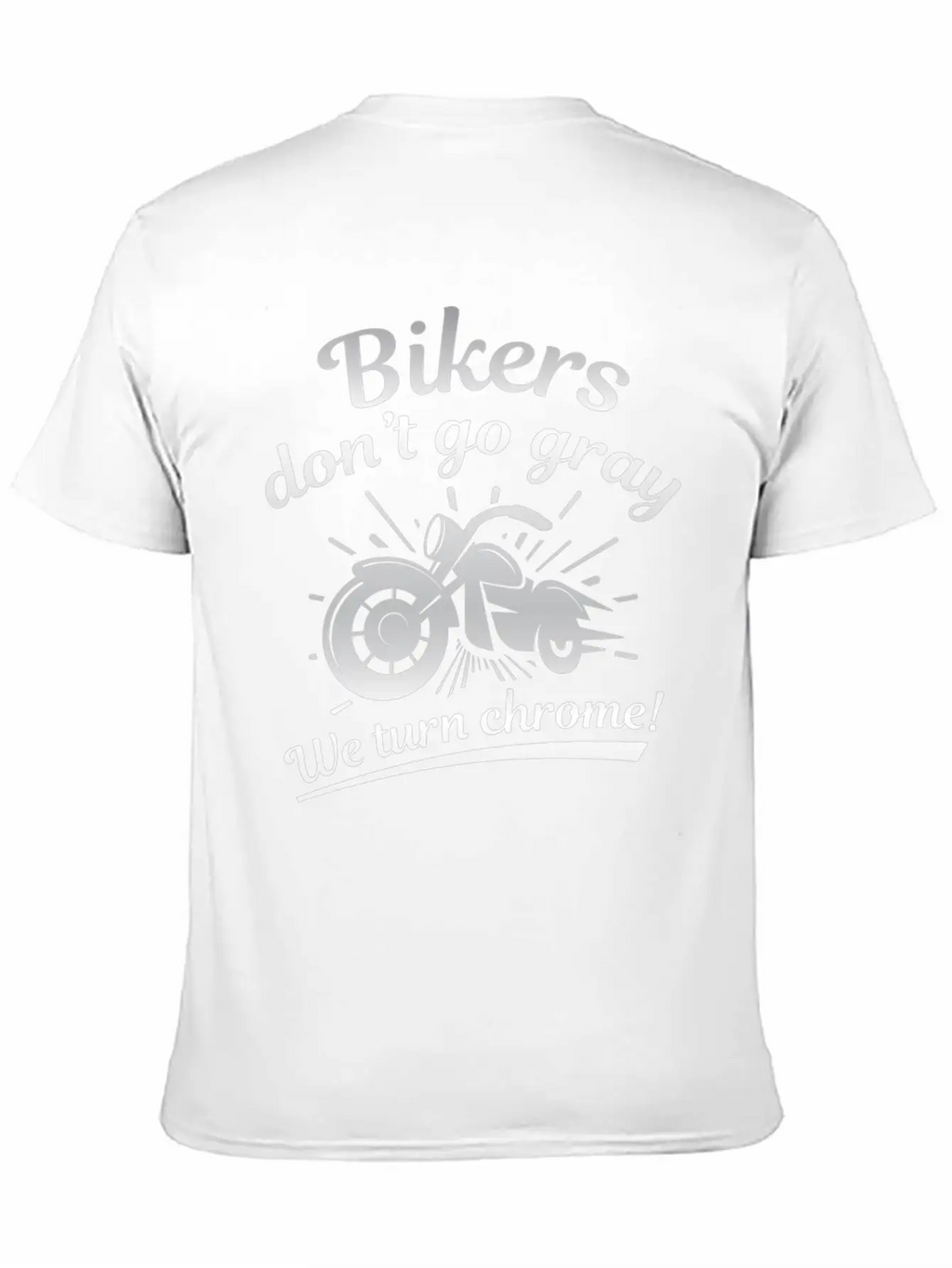Bikers Don’t Go Gray Classic Cotton Tee – Unisex Comfort For Any Season