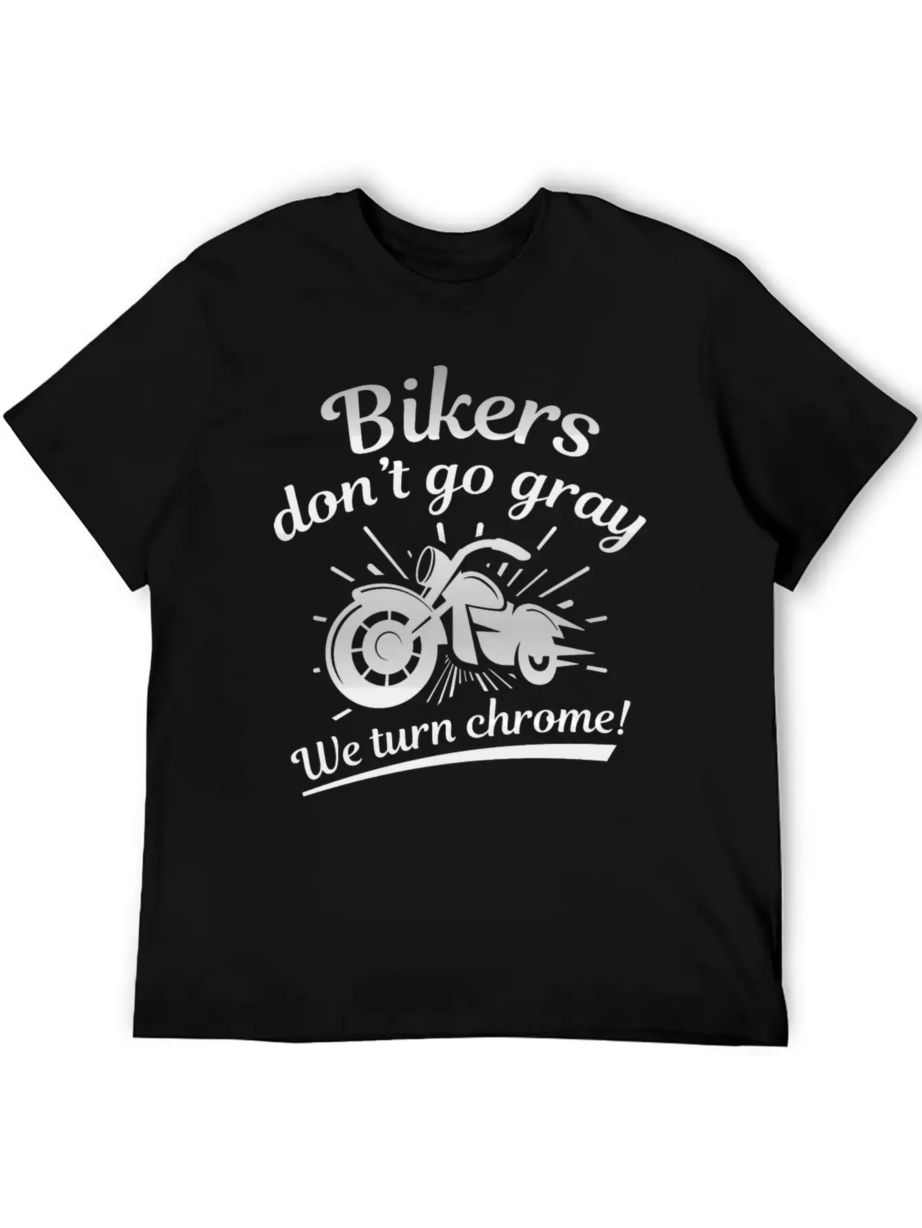 Bikers Don’t Go Gray Classic Cotton Tee – Unisex Comfort For Any Season