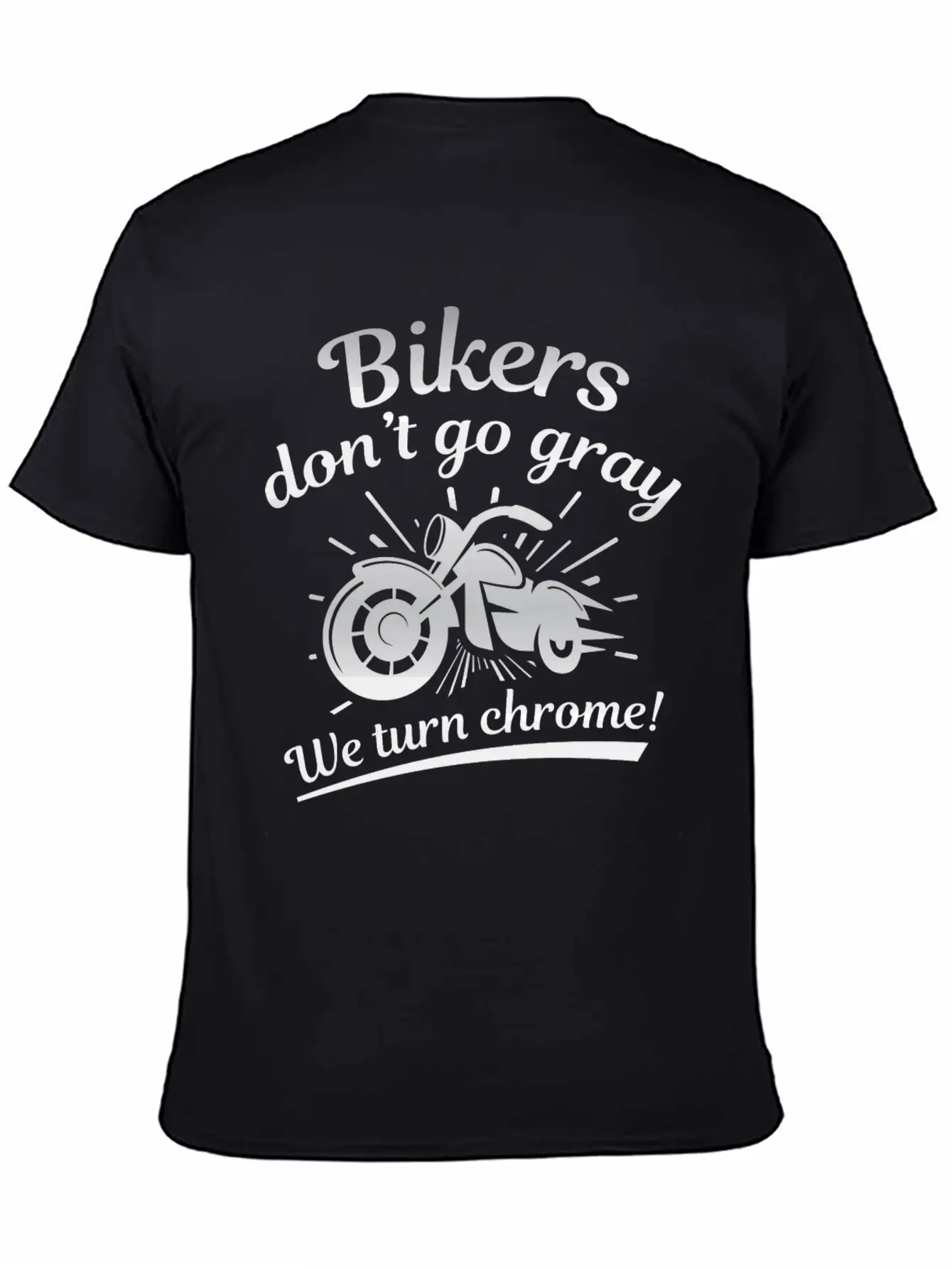 Bikers Don’t Go Gray Classic Cotton Tee – Unisex Comfort For Any Season