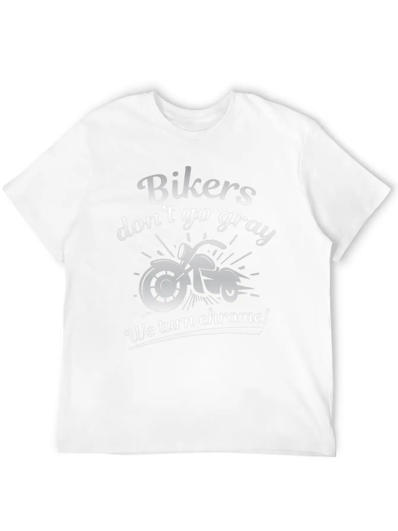 Bikers Don’t Go Gray Classic Cotton Tee – Unisex Comfort For Any Season