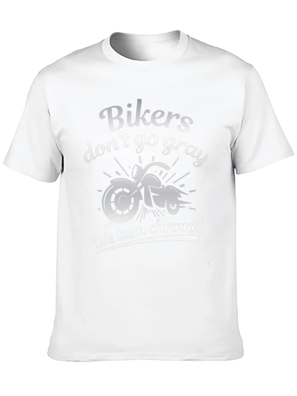 Bikers Don’t Go Gray Classic Cotton Tee – Unisex Comfort For Any Season