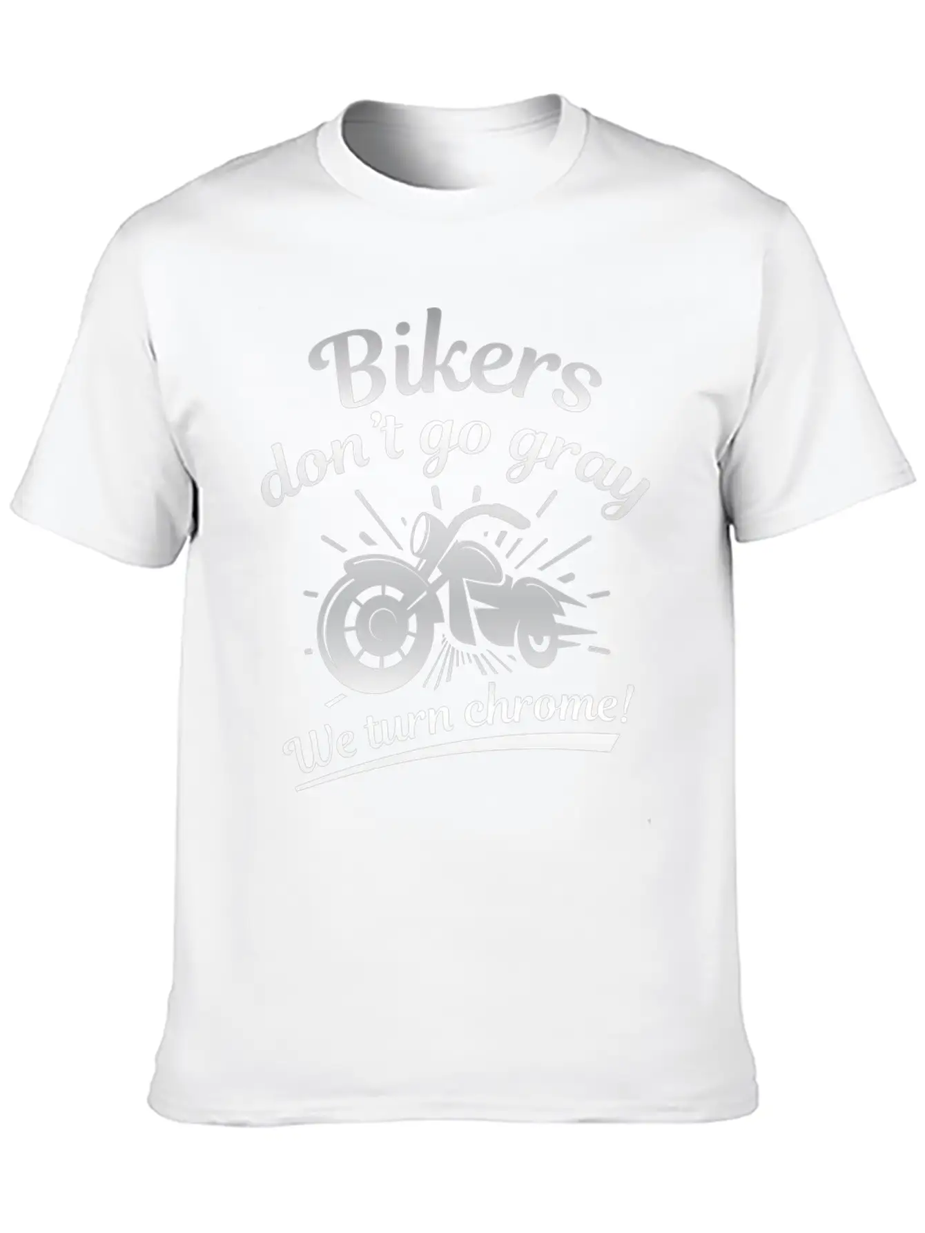 Bikers Don’t Go Gray Classic Cotton Tee – Unisex Comfort For Any Season