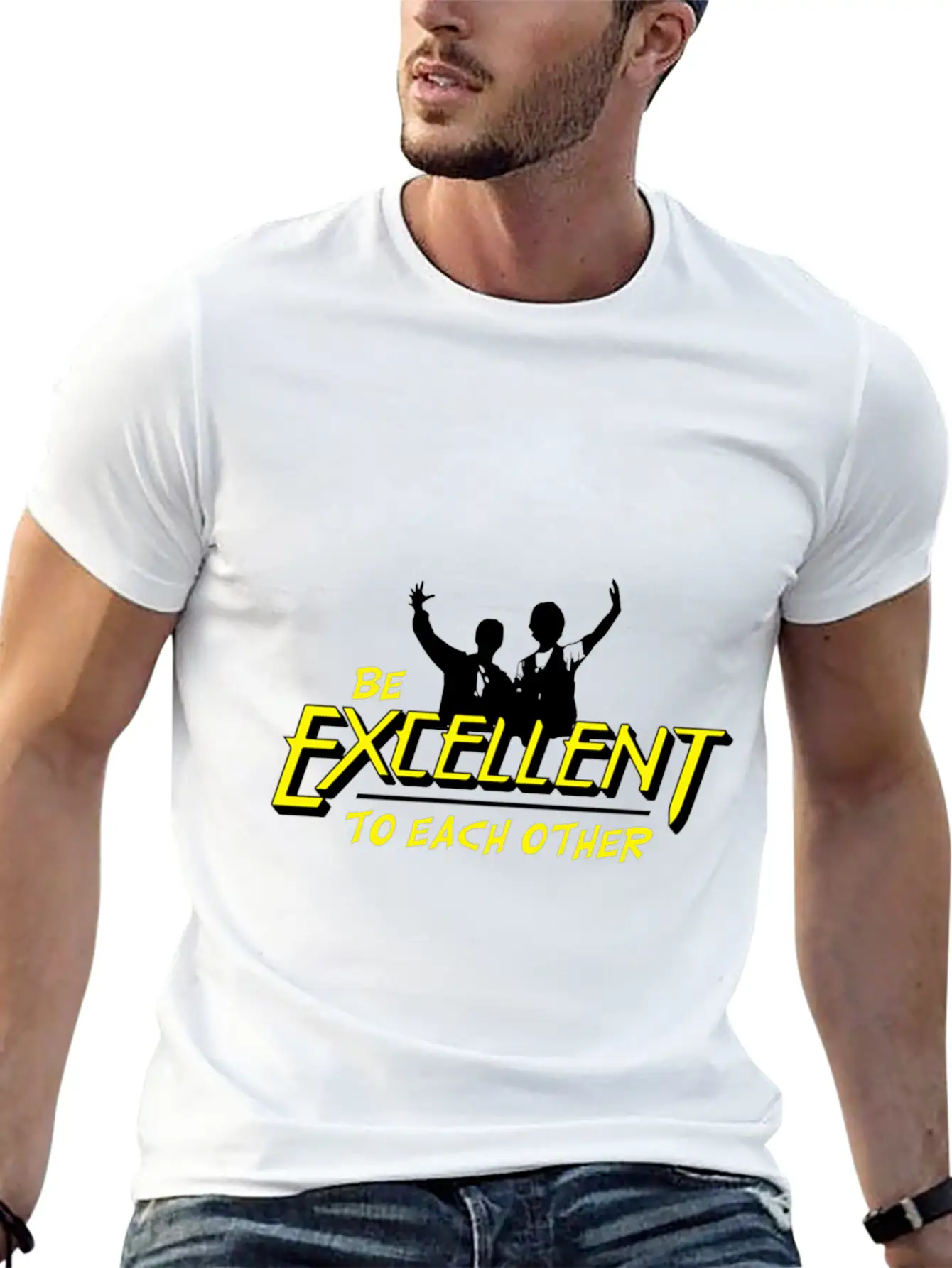 Bill And Ted Be Excellent To Each Other T Shirt Relaxed Everyday Tee – Lightweight And Durable Cotton