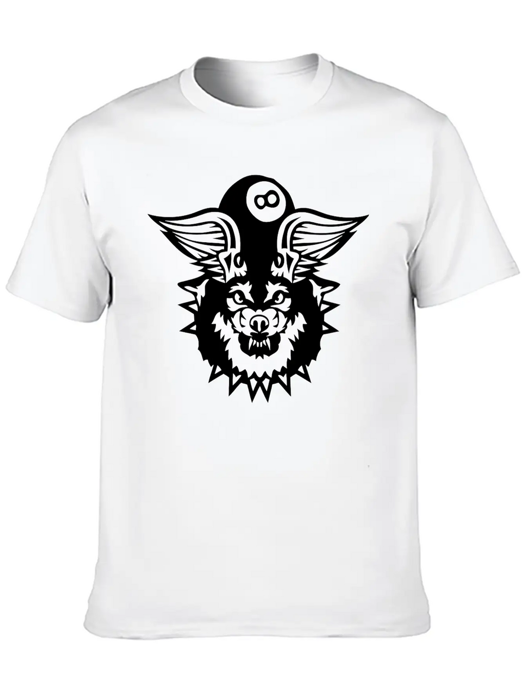 Billards Snooker Wing Wolf Logo Sports Stylish Everyday T-Shirt – Unisex Basic Cotton Tee