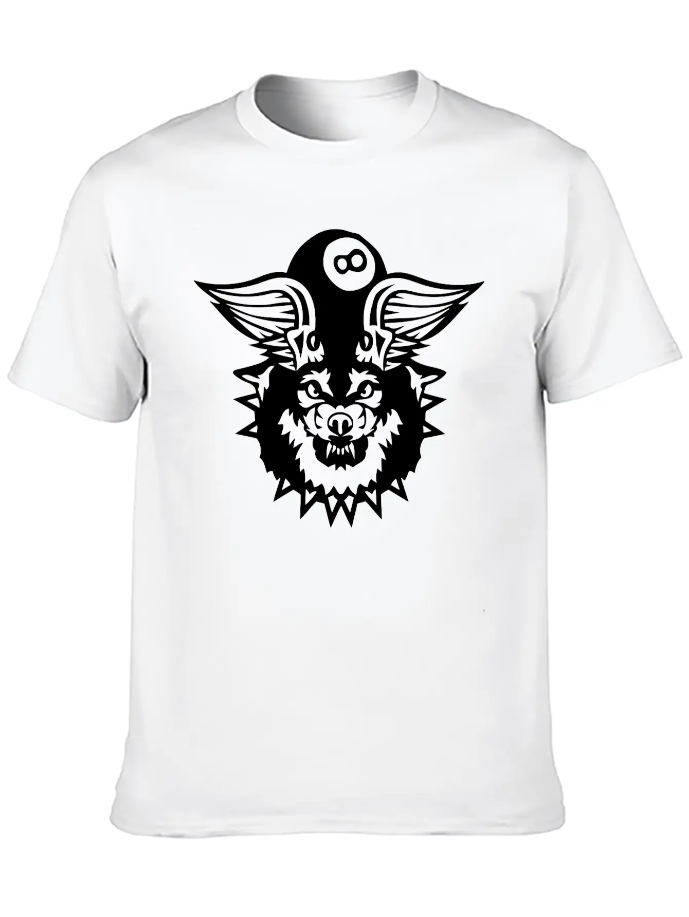Billards Snooker Wing Wolf Logo Sports Stylish Everyday T-Shirt – Unisex Basic Cotton Tee