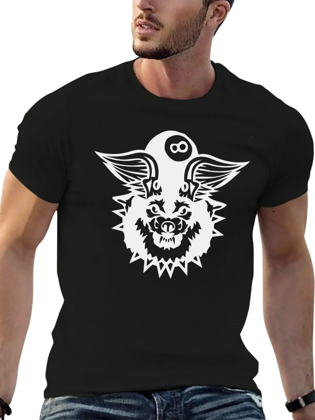 Billards Snooker Wing Wolf Logo Sports Stylish Everyday T-Shirt – Unisex Basic Cotton Tee