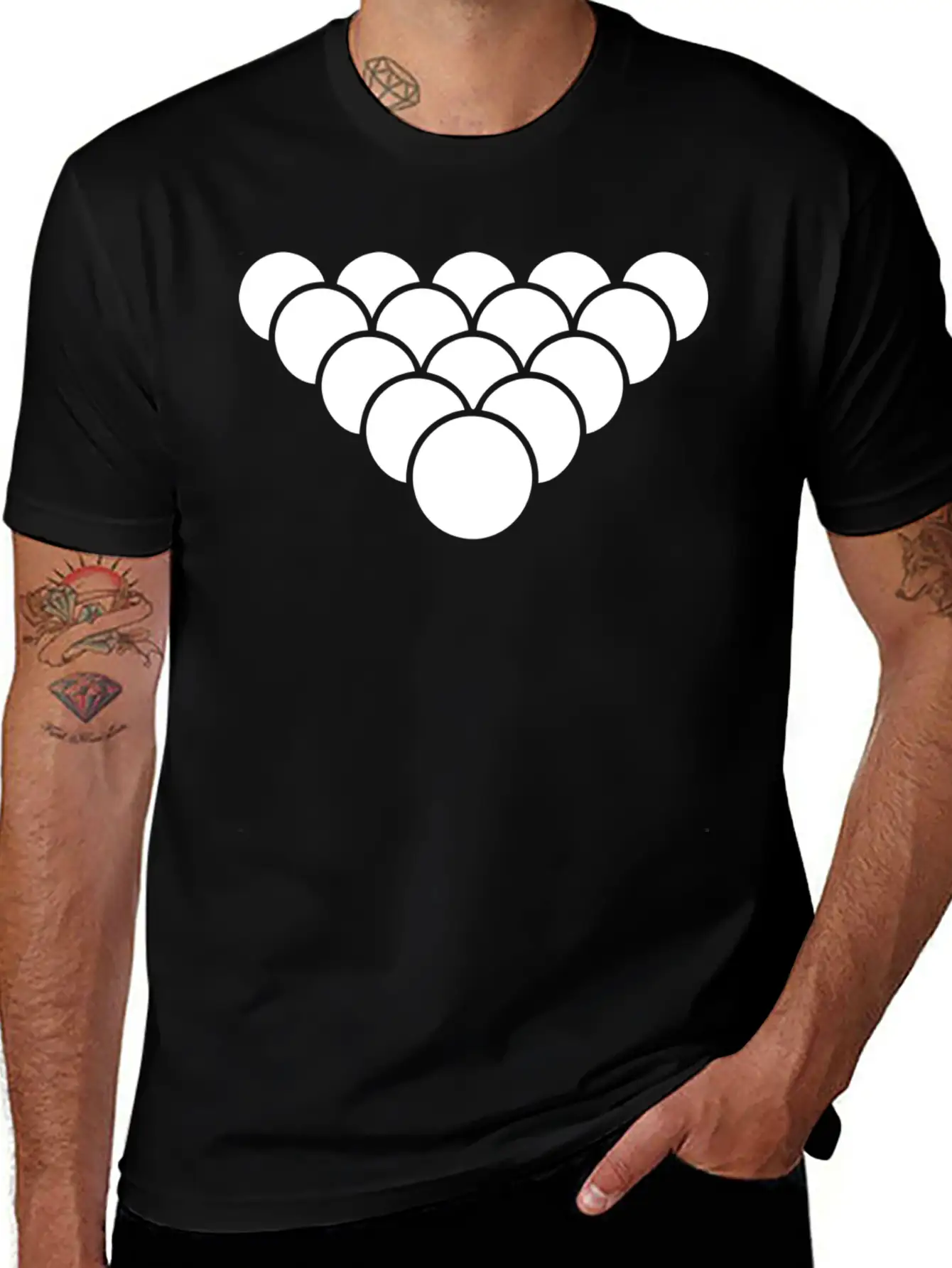 Billiard Balls Pool Game Best Athlete Gift Idea Relaxed Everyday Tee – Lightweight And Durable Cotton