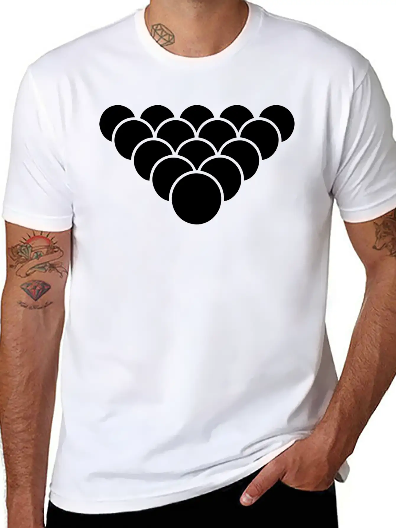 Billiard Balls Pool Game Best Athlete Gift Idea Relaxed Everyday Tee – Lightweight And Durable Cotton