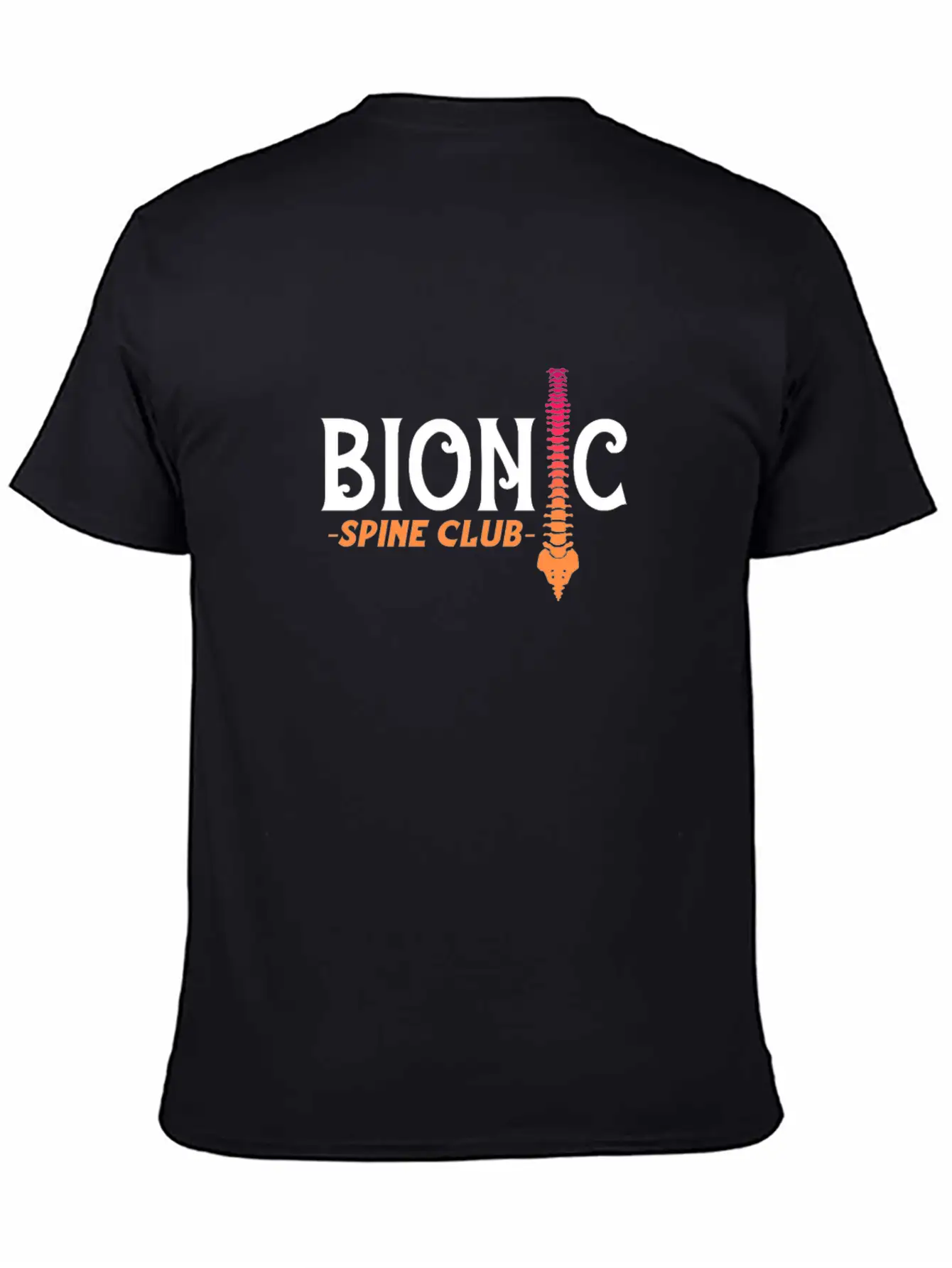 Bionic Spine Club Unisex Casual T-Shirt – Clean Design For Daily Comfort