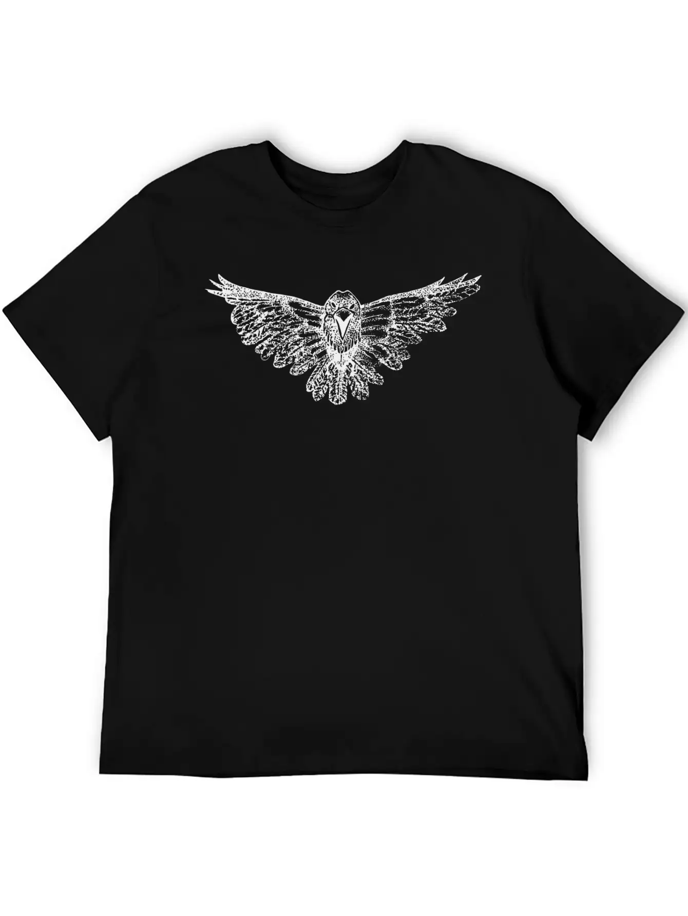 Bird Hawk Eagle Hand-Drawn Relaxed Everyday Tee – Lightweight And Durable Cotton