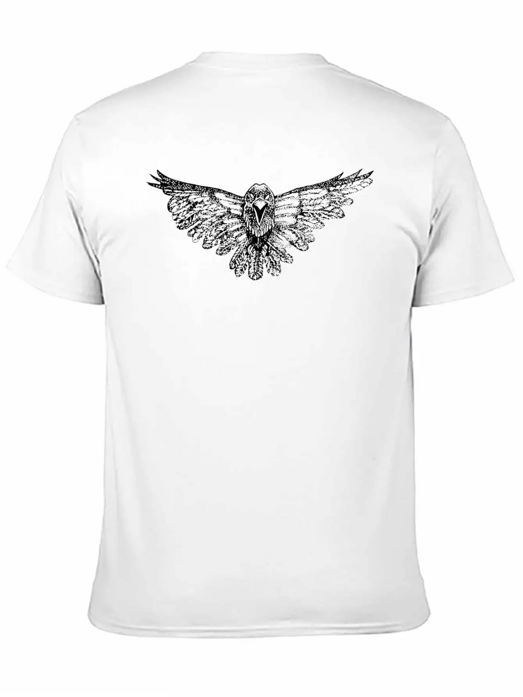 Bird Hawk Eagle Hand-Drawn Relaxed Everyday Tee – Lightweight And Durable Cotton