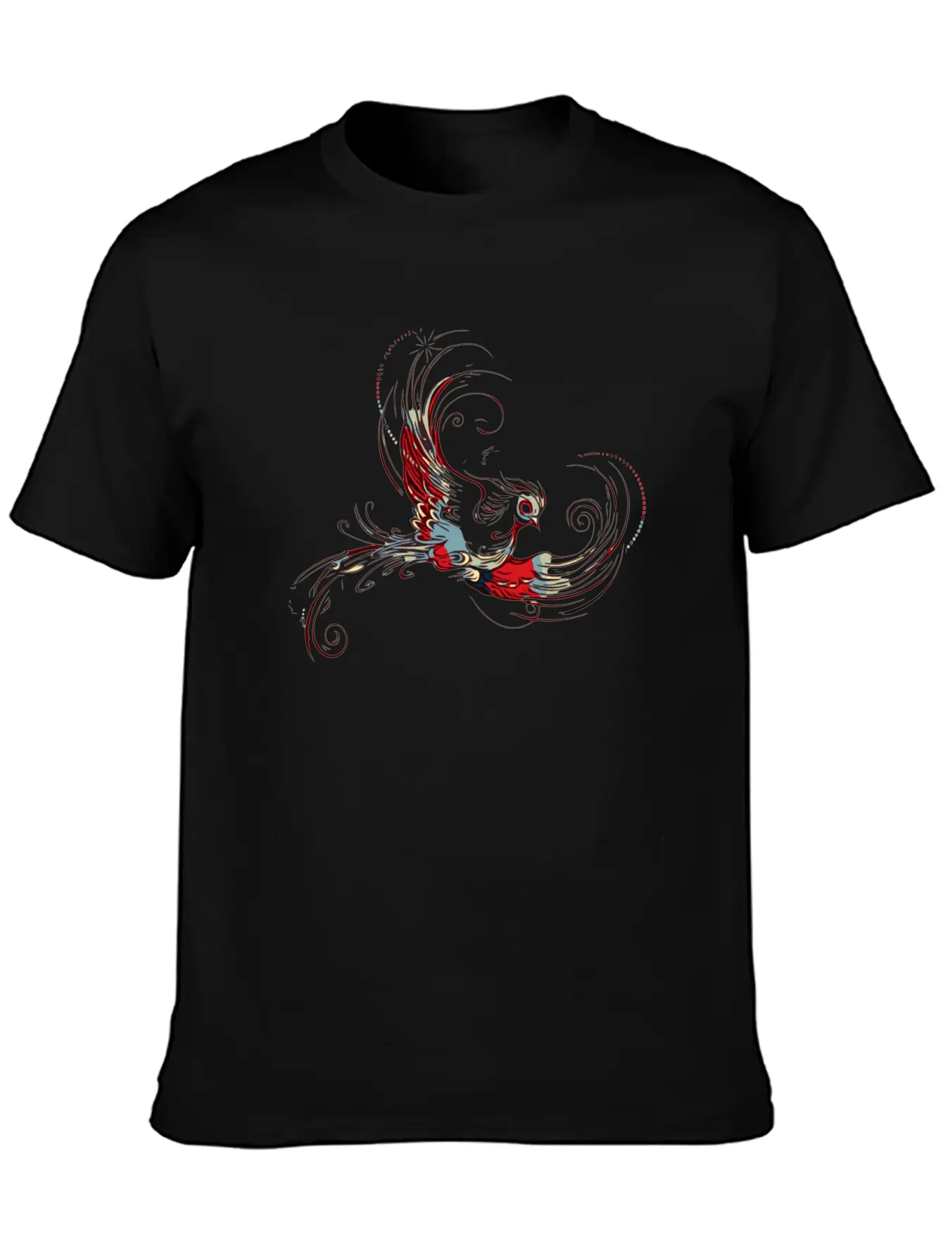 Bird In Flames Timeless Short Sleeve Tee – Comfy And Minimalist Design