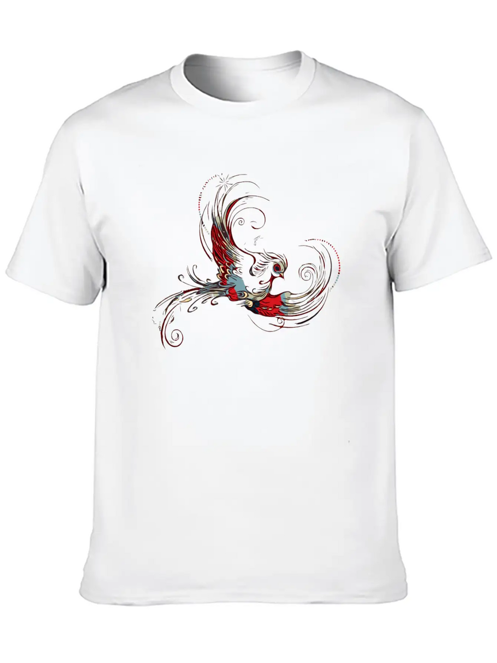 Bird In Flames Timeless Short Sleeve Tee – Comfy And Minimalist Design